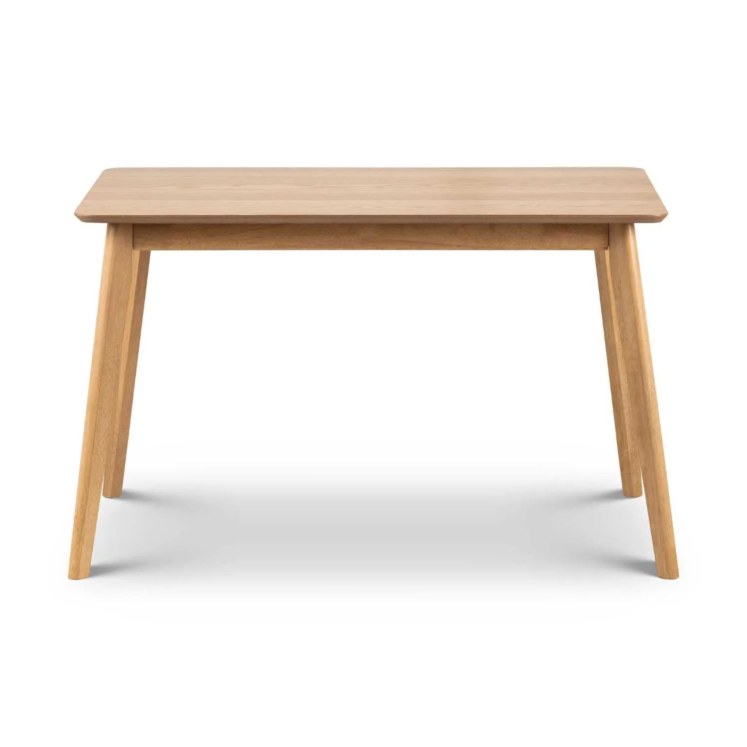 Boden Oak Veneer Rectangular Table With Tapered Legs