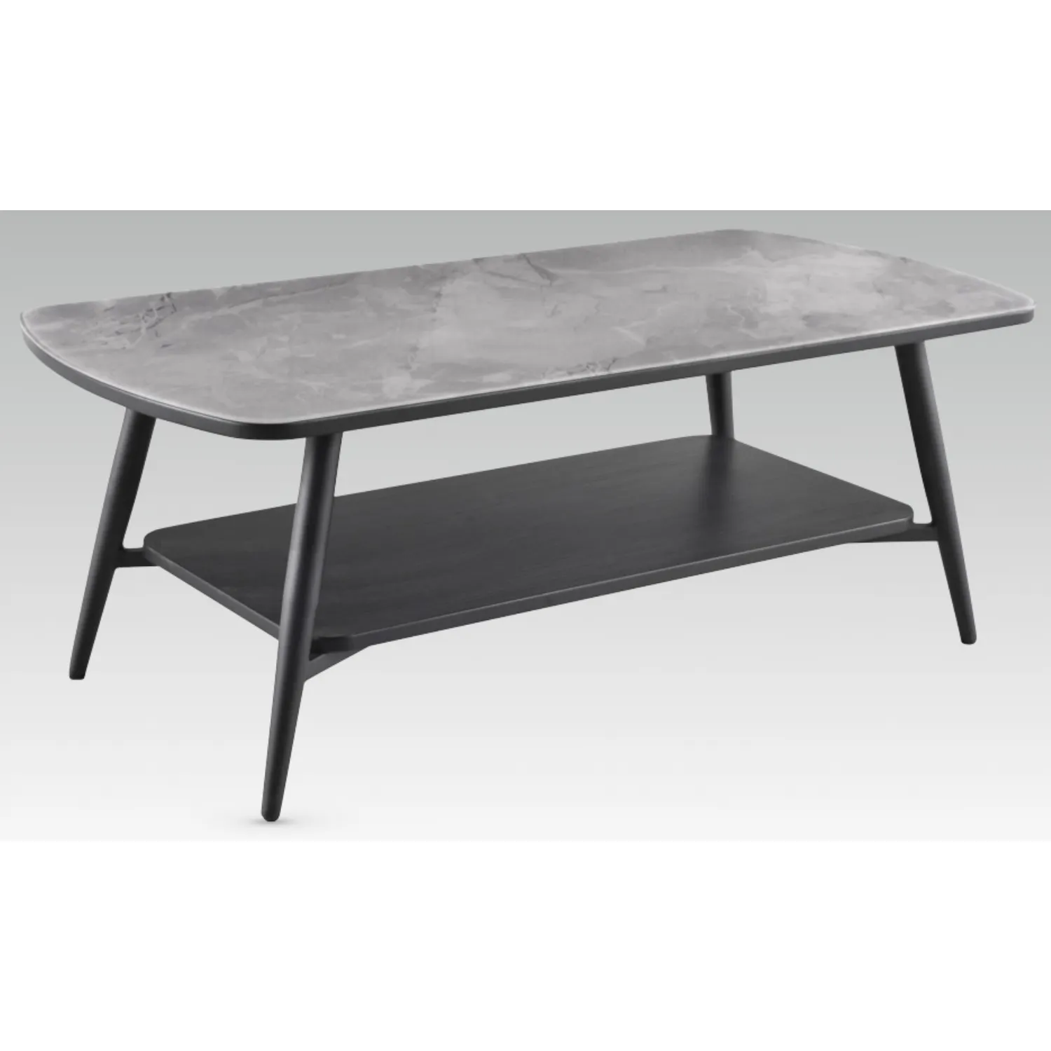 Grey Tempered Glass Top 120cm Coffee Table