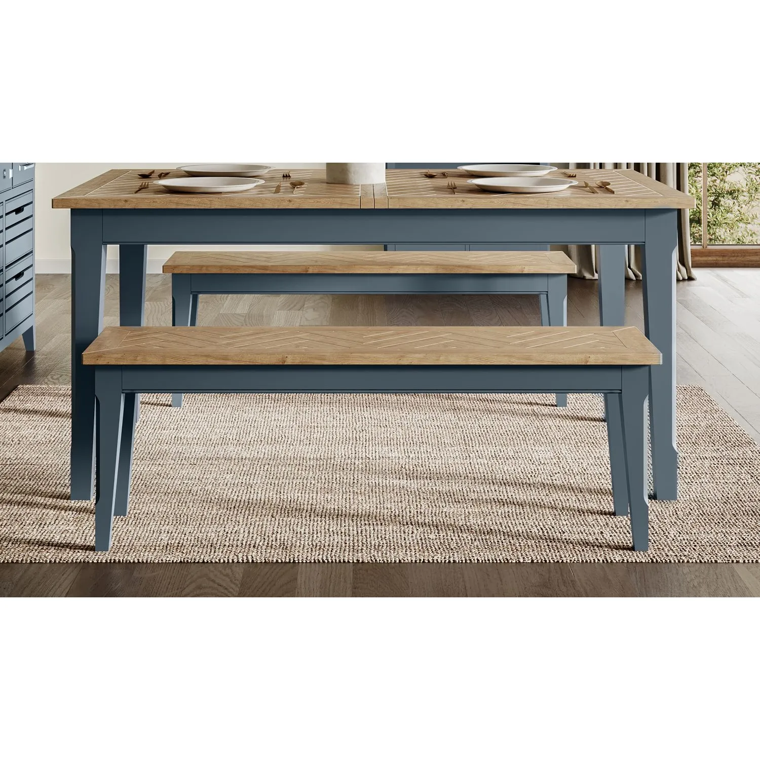 Signature Blue Dining Bench (150)