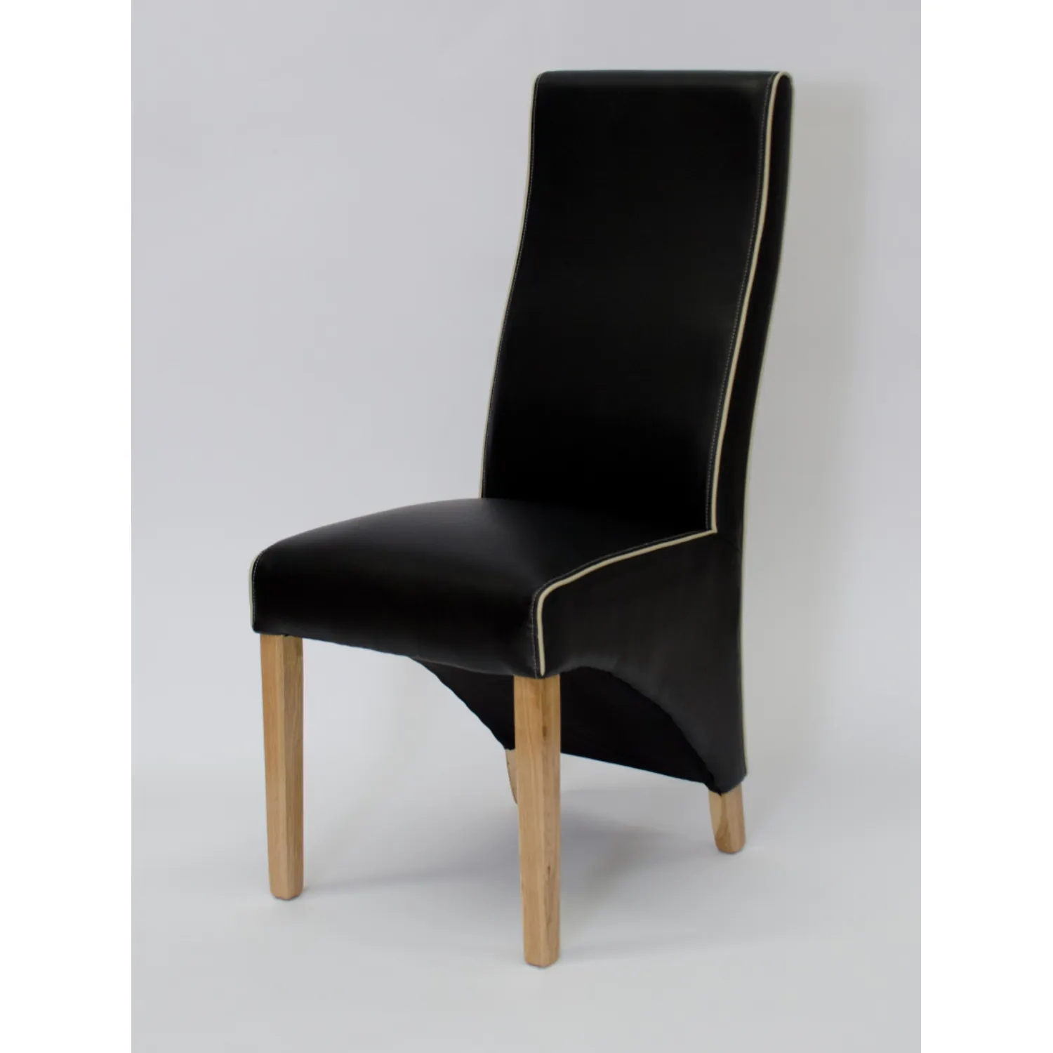 Wave Noir Bone Contrast piping Dining Chair