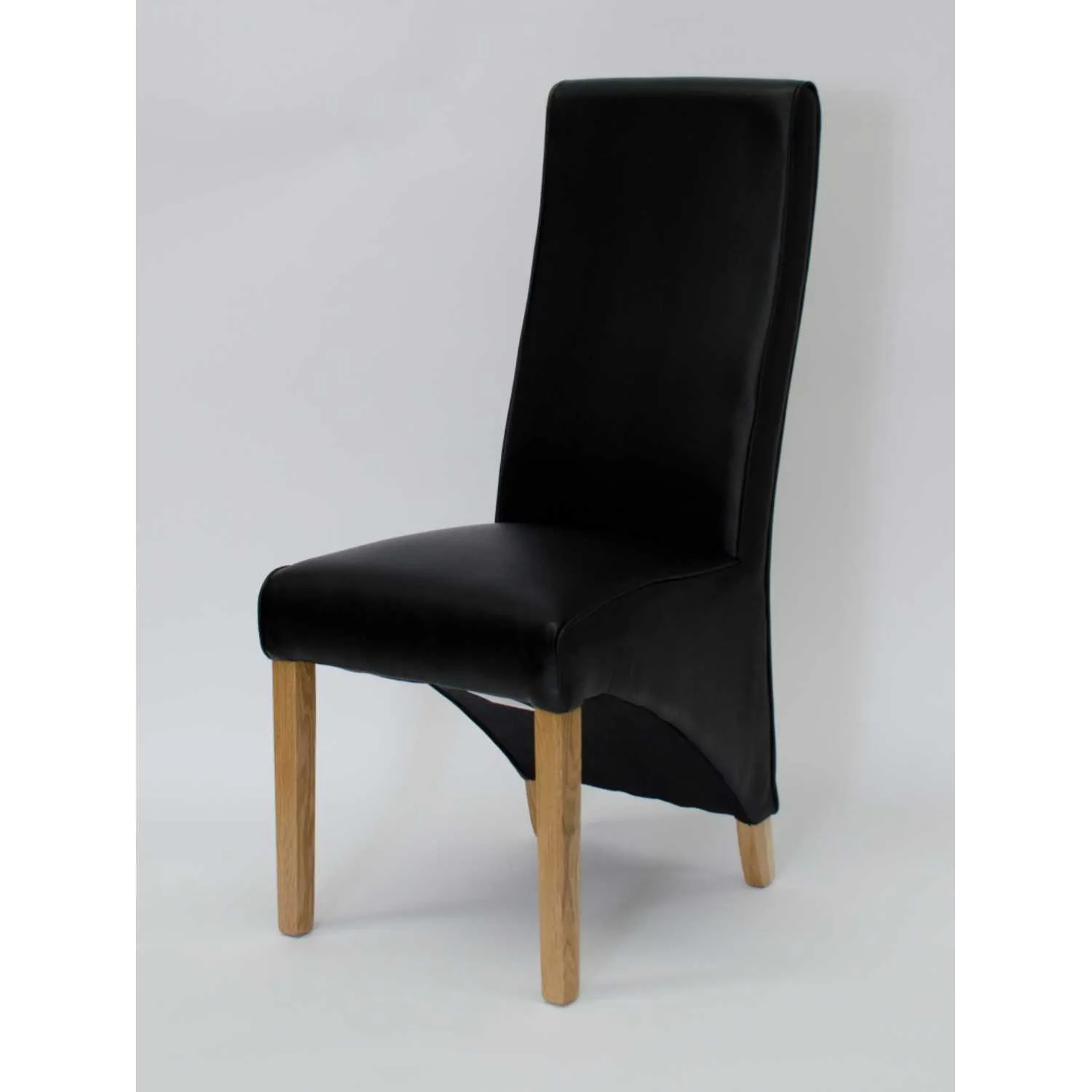 Wave Noir Dining Chair MATT BONDED