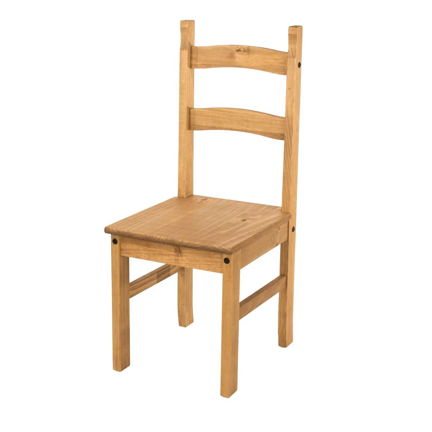 Corona Solid Pine Chairs With Oak stained finish (pair)