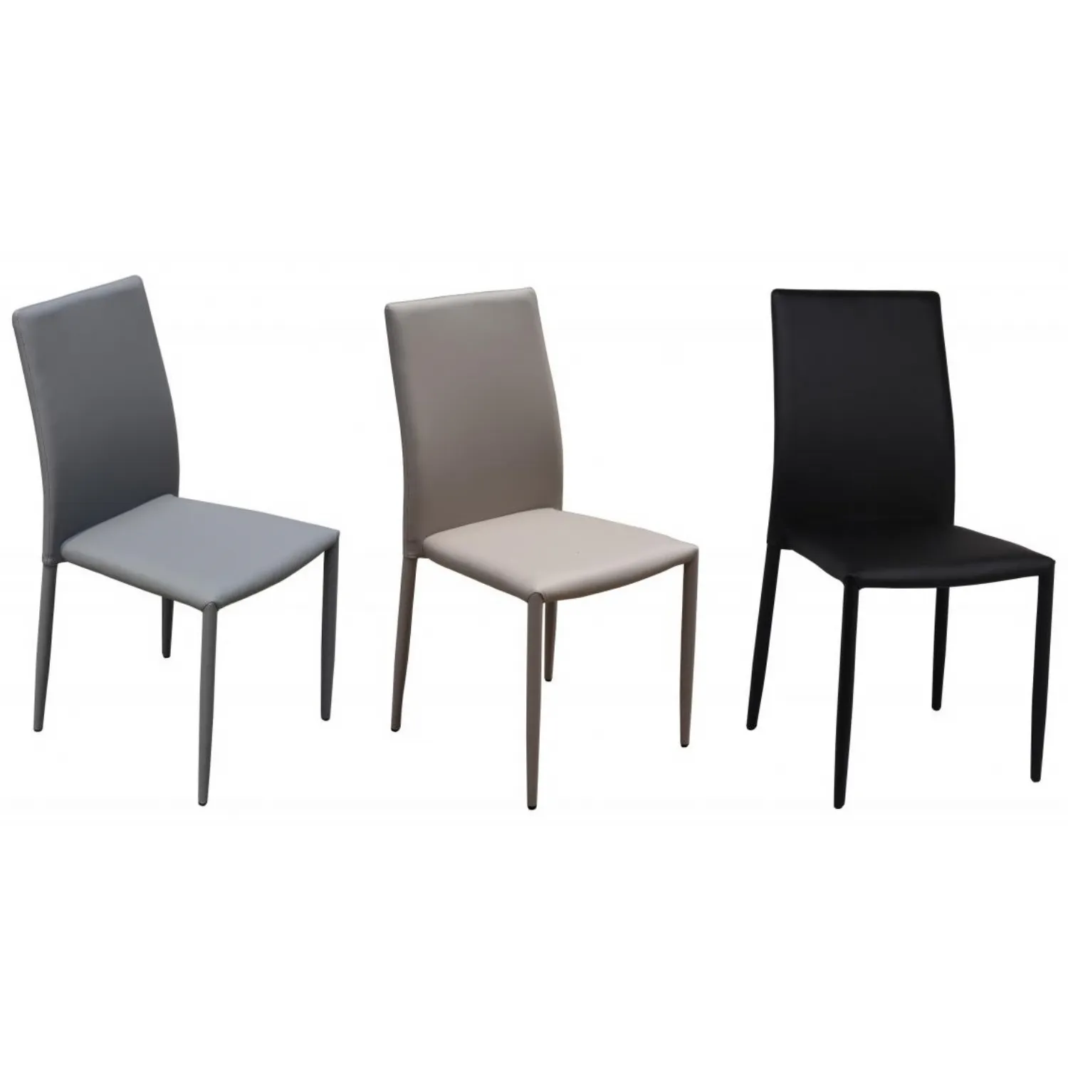 PU Leather Stackable Dining Chairs