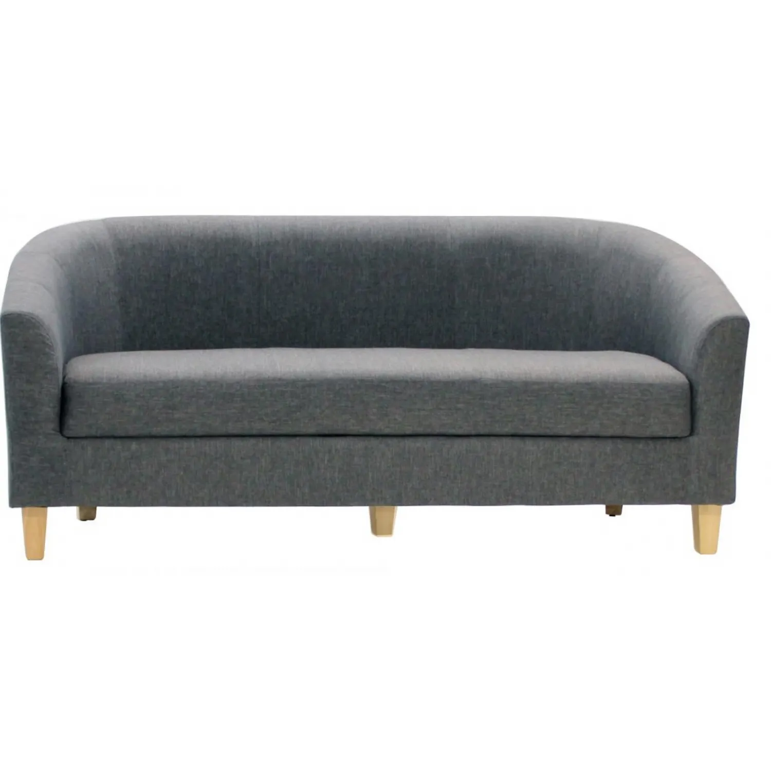 Grey Fabric 3 Seat Tub Sofa