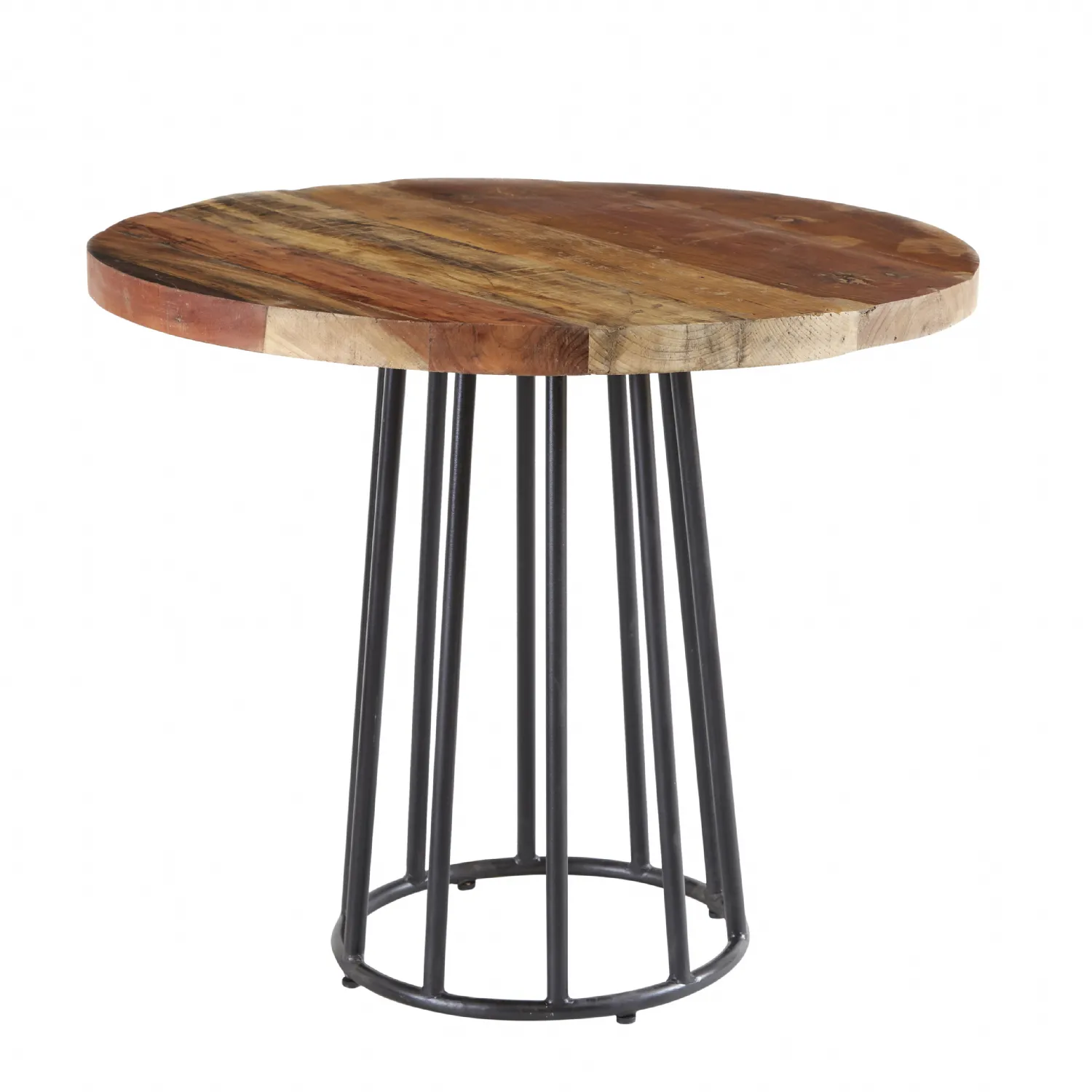 Indian Reclaimed Wood Round Dining Table