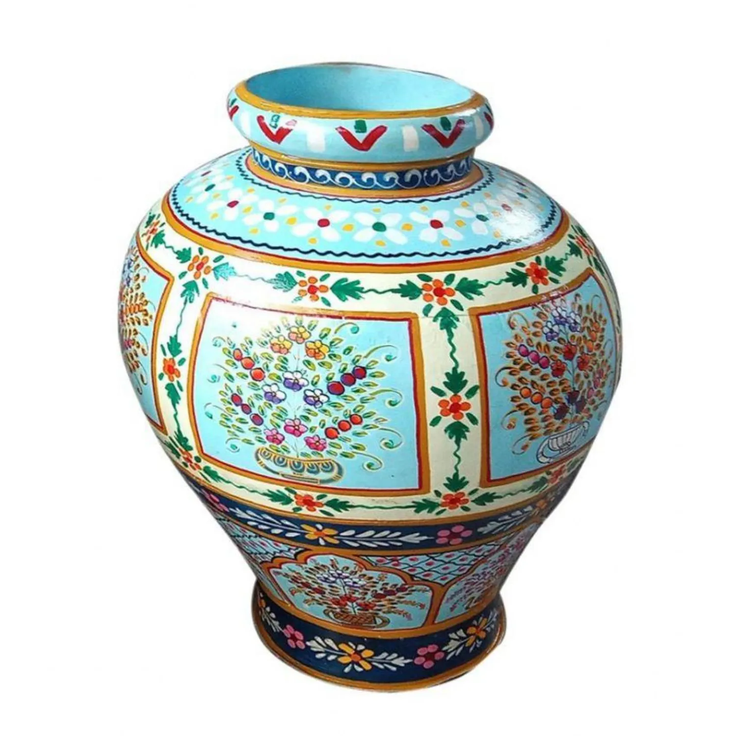 Handpainted Iron Pot