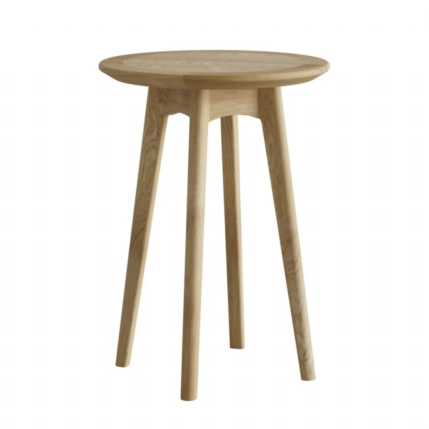 Solid Oak Round Wine Table