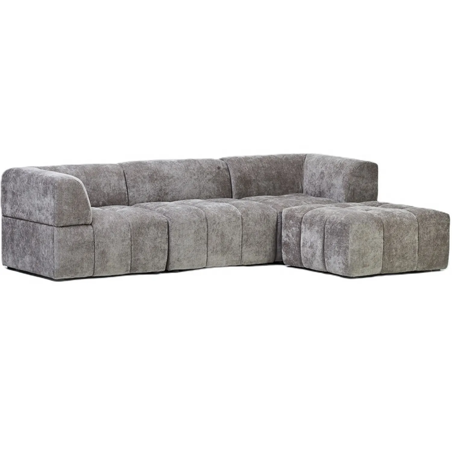 Corner Sofa in Seoul Grey Fabric