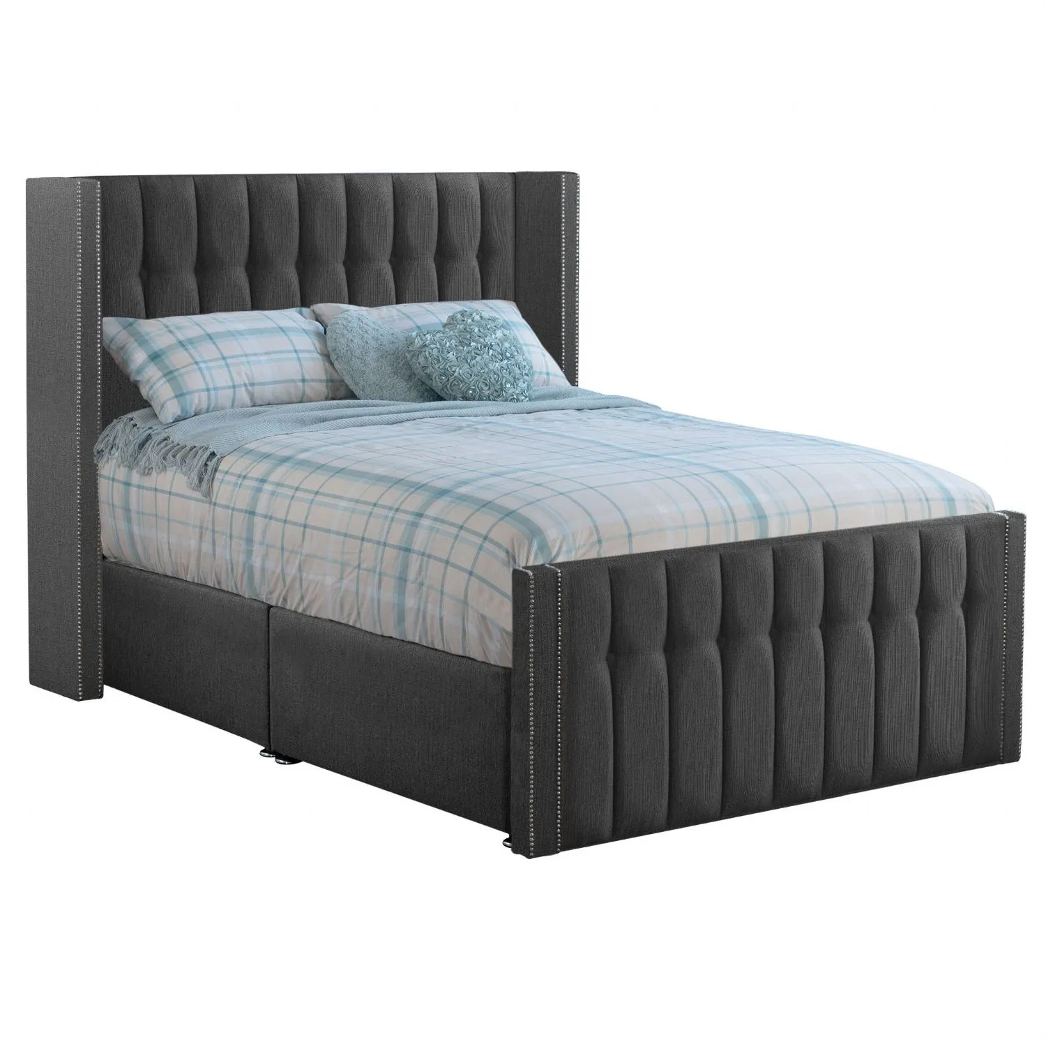 Grey Byrd Double Bed Frame