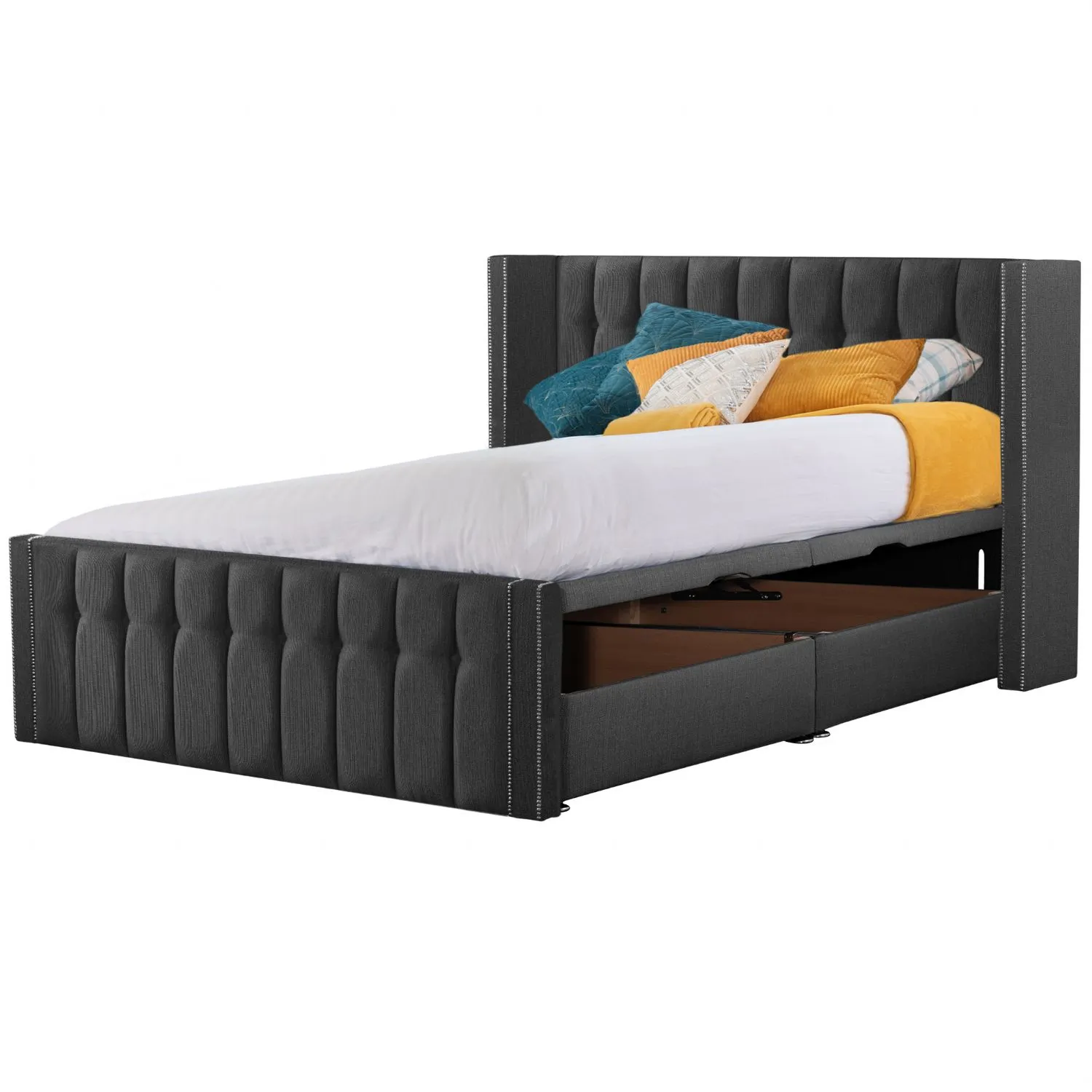 Grey Byrd Super King Size Bed Frame