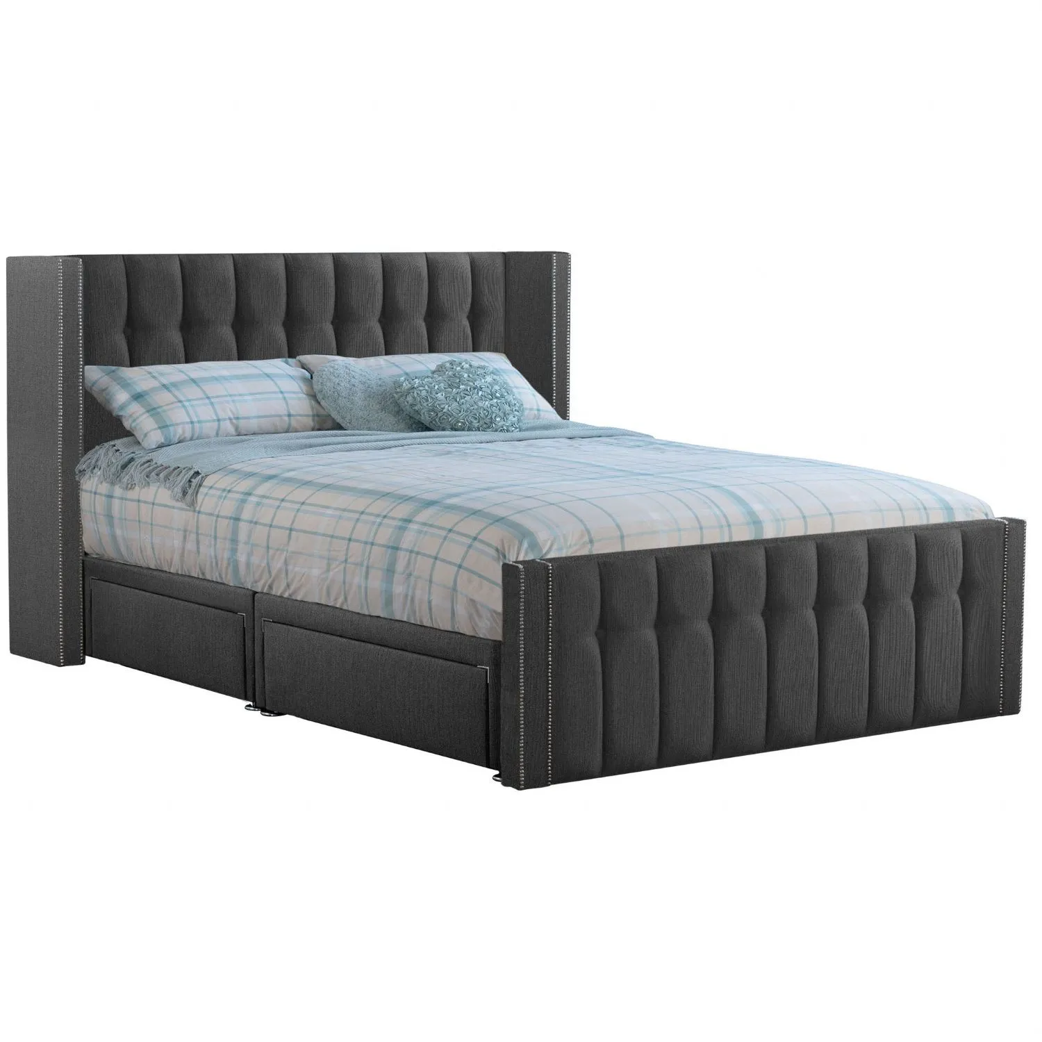 Grey Byrd Super King Size Bed Frame