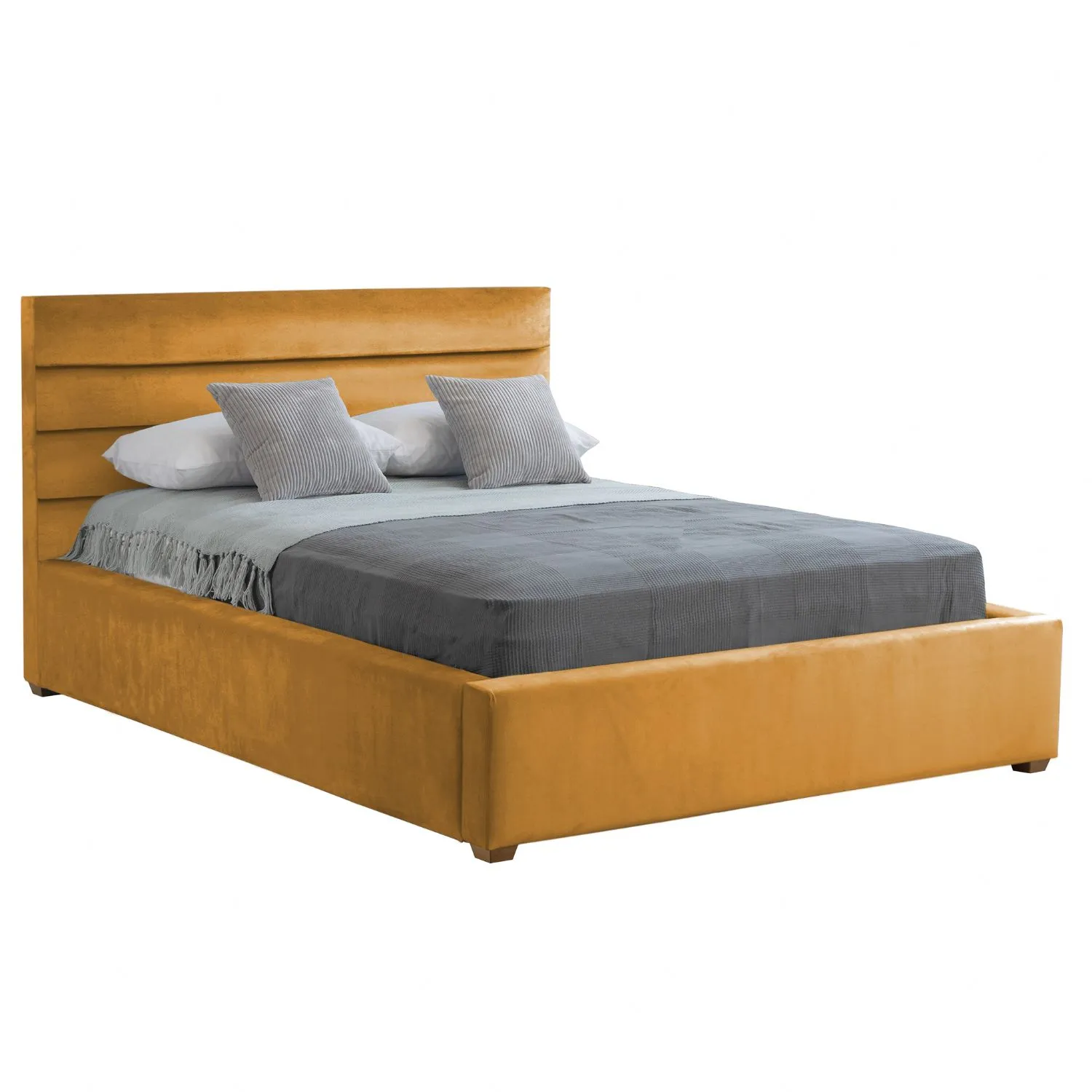 Mustard Clove Double Bed Frame