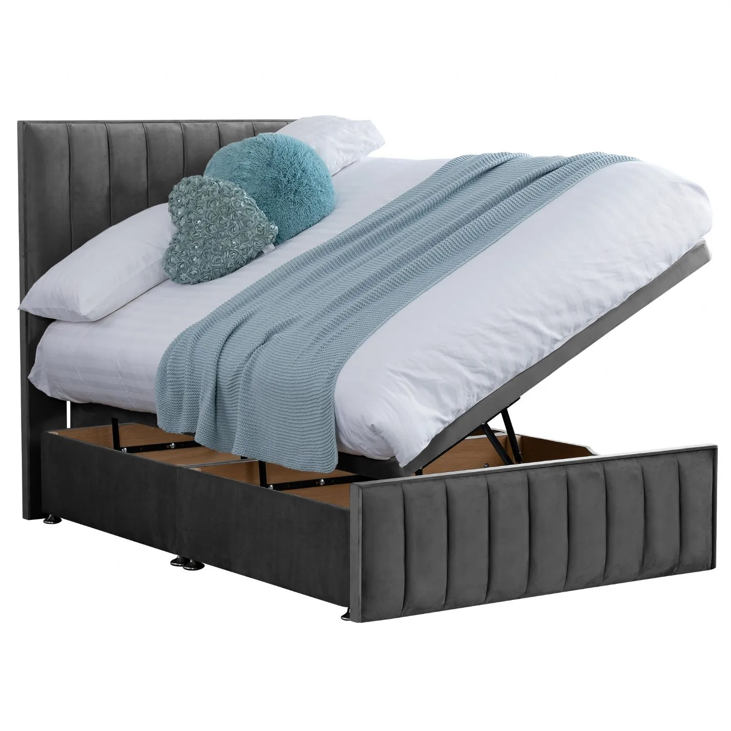 Granite Harmony Hybrid Double Fabric Bed