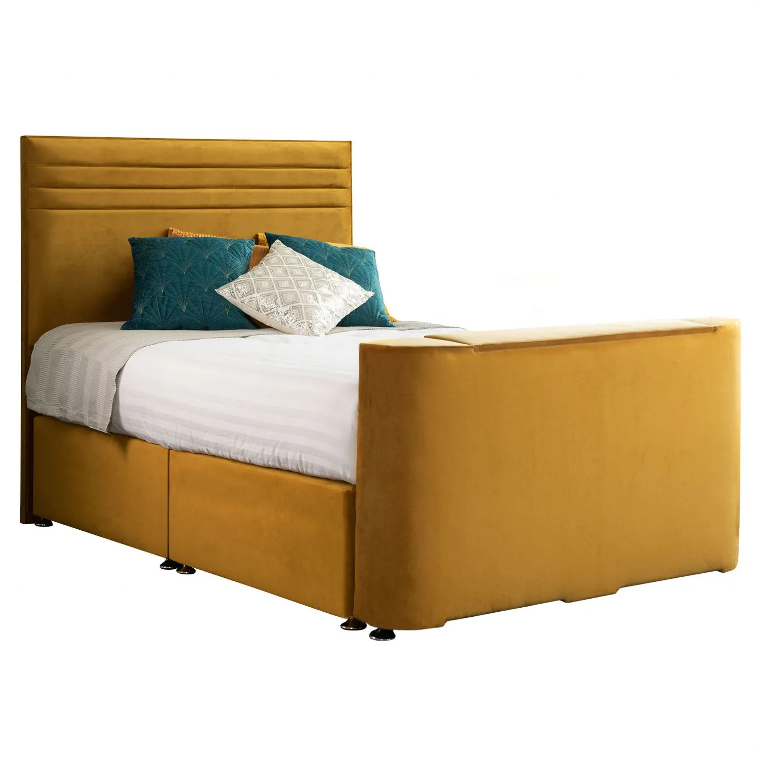 Mustard Image Chic King Size TV Bed