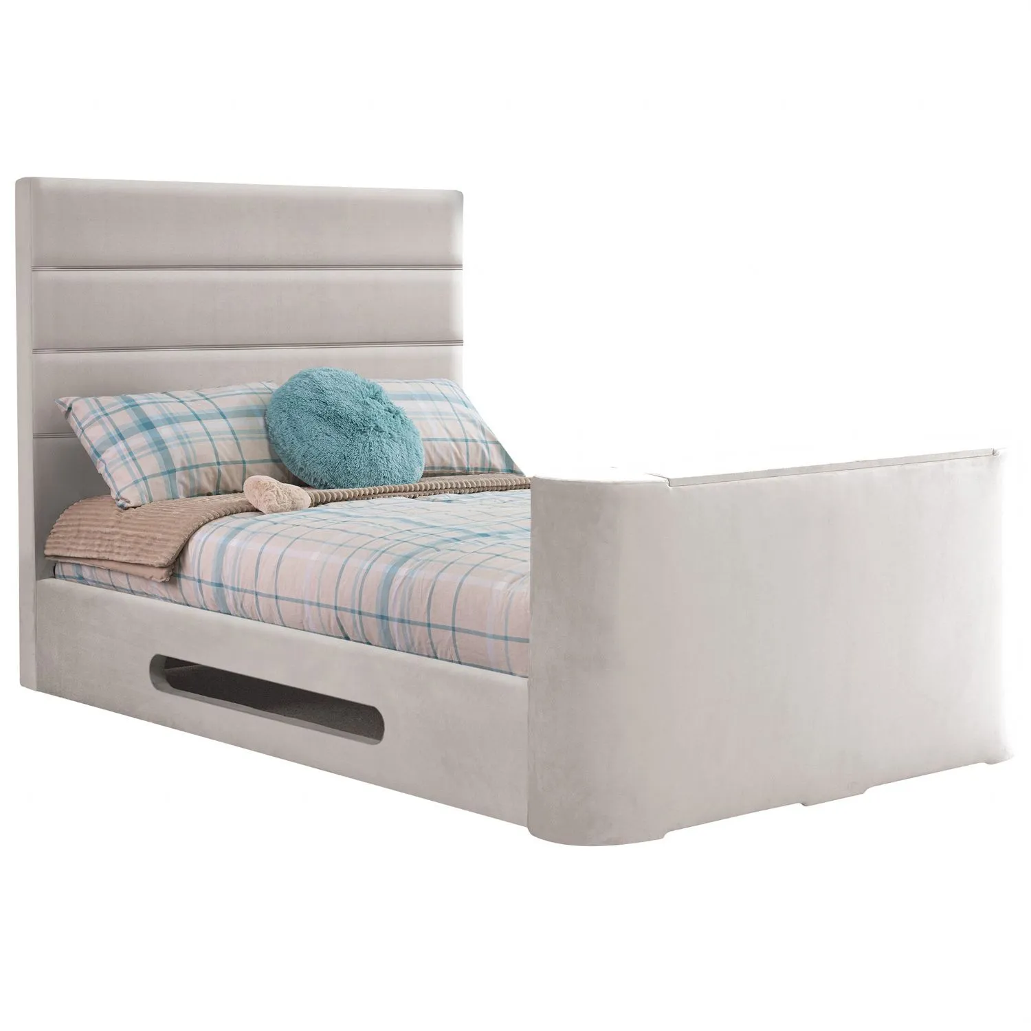 Oyster Mazarine Standard Double TV Bed