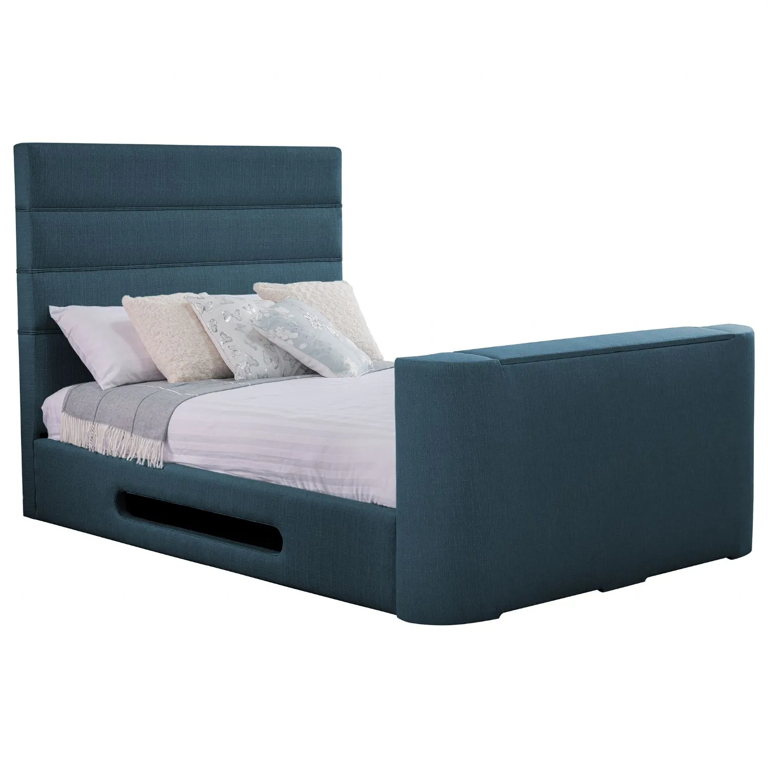 Deep Blue Mazarine Standard Double TV Bed