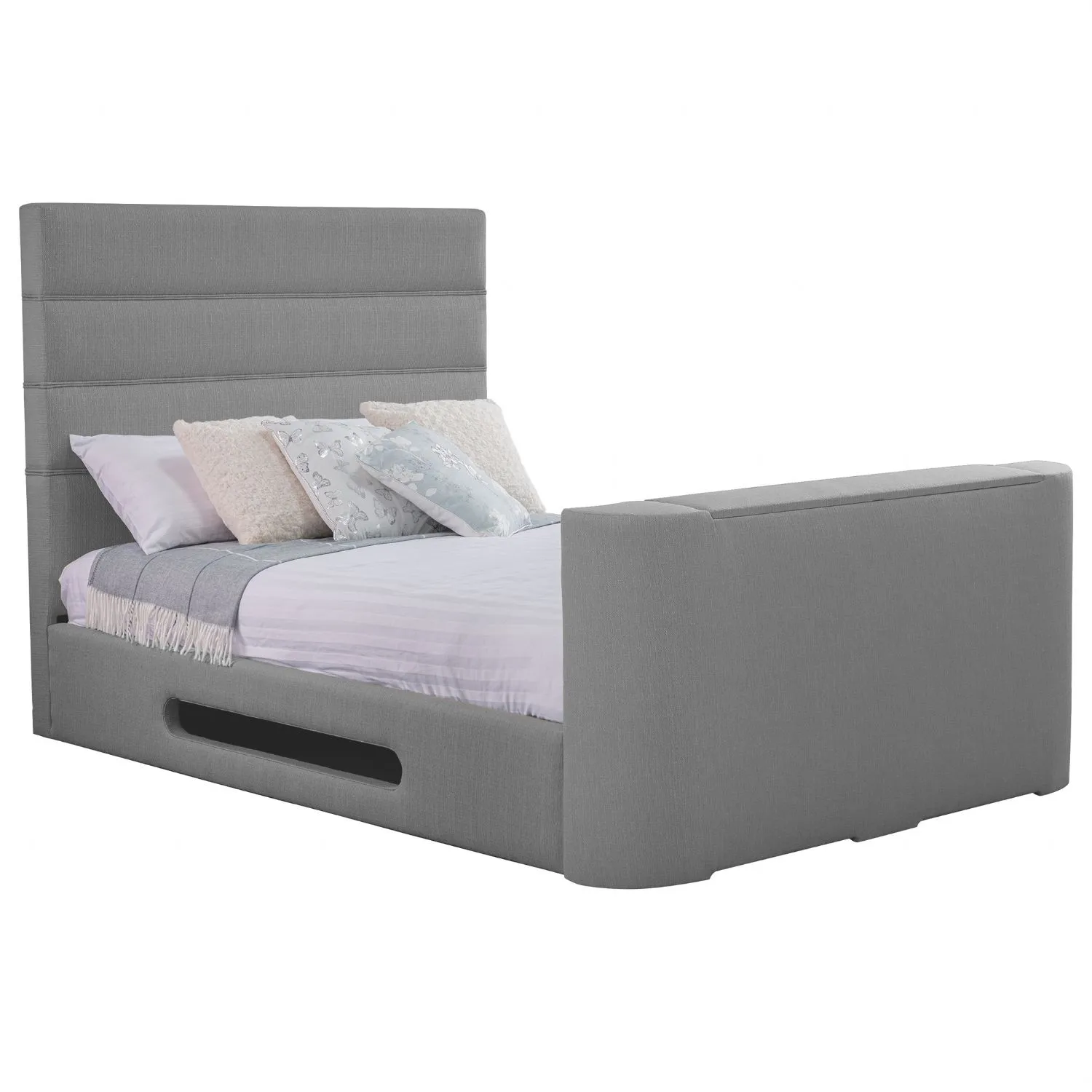 Ash Mazarine Standard Double TV Bed