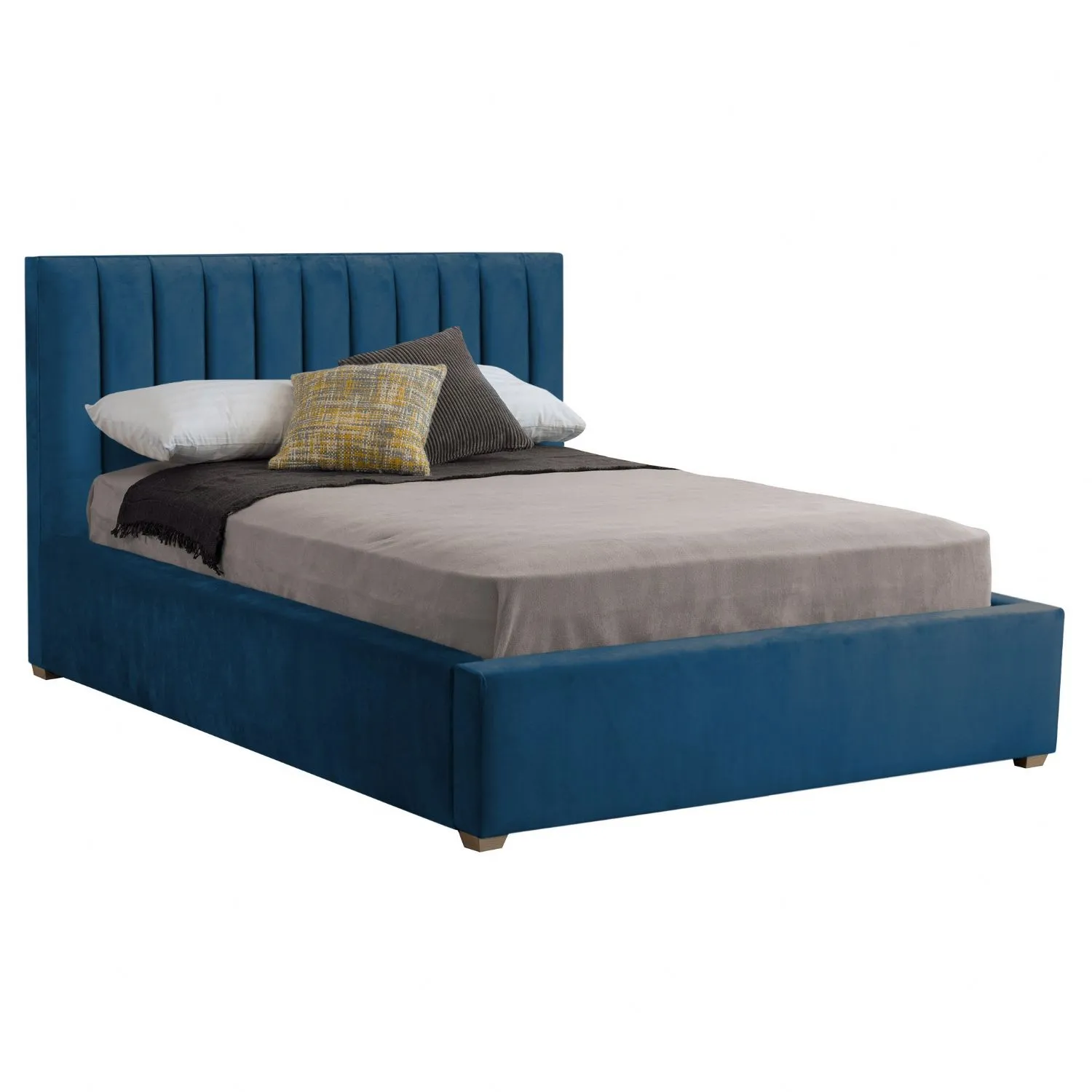 Royal Blue Poppy Double Bed Frame