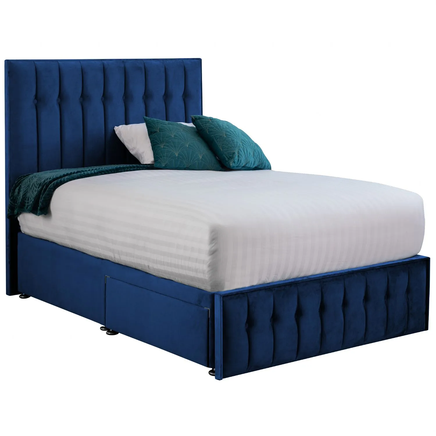 Royal Blue Rhythm Small Double Bed Frame