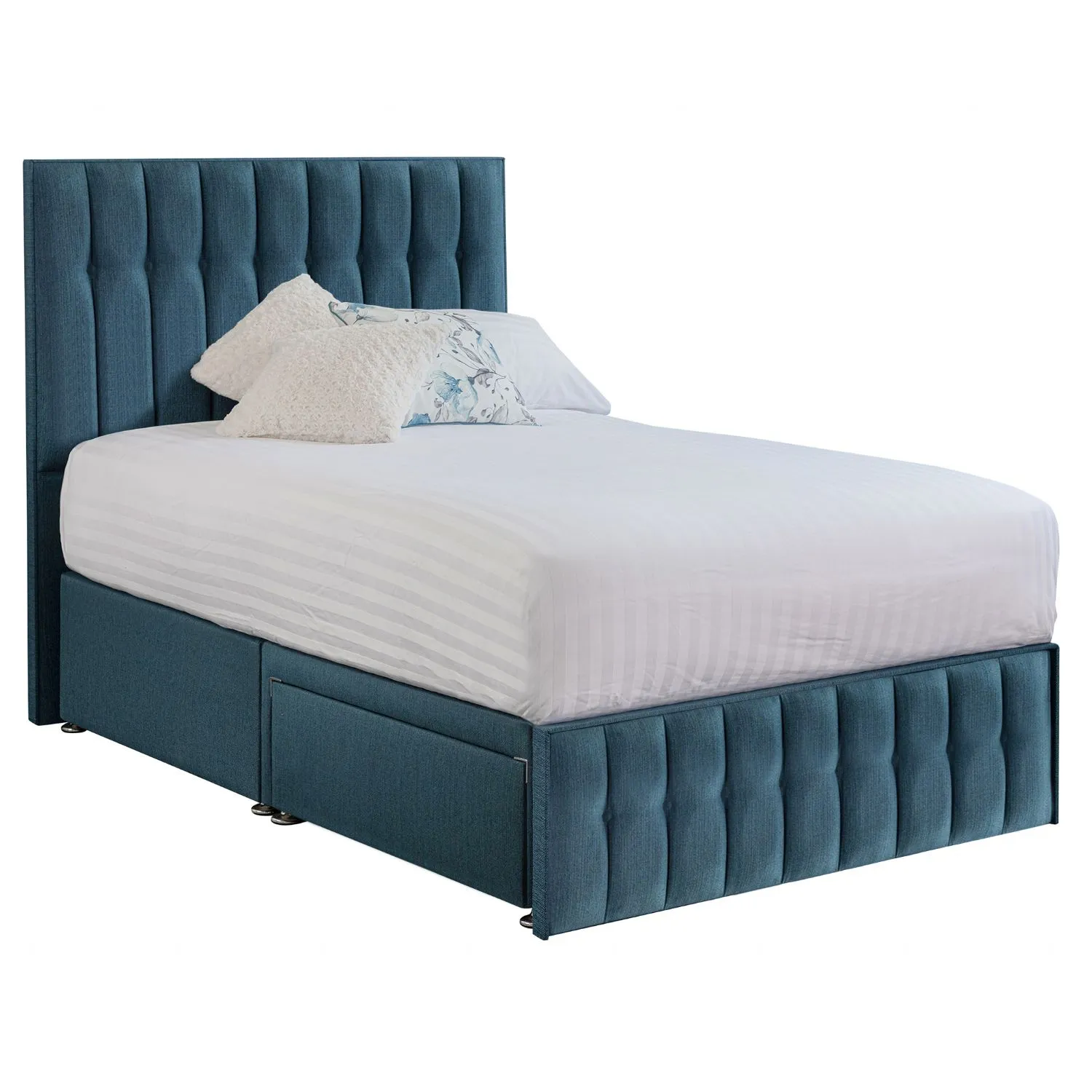 Deep Blue Rhythm Small Double Bed Frame