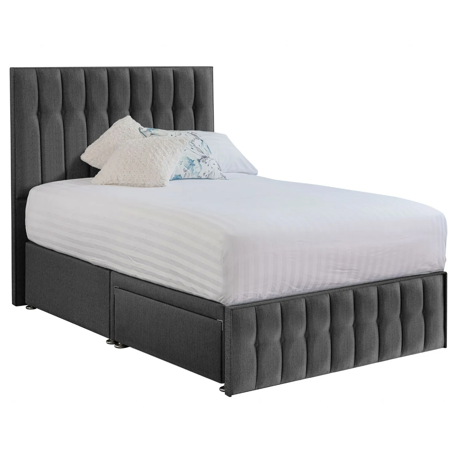 Grey Rhythm Small Double Bed Frame