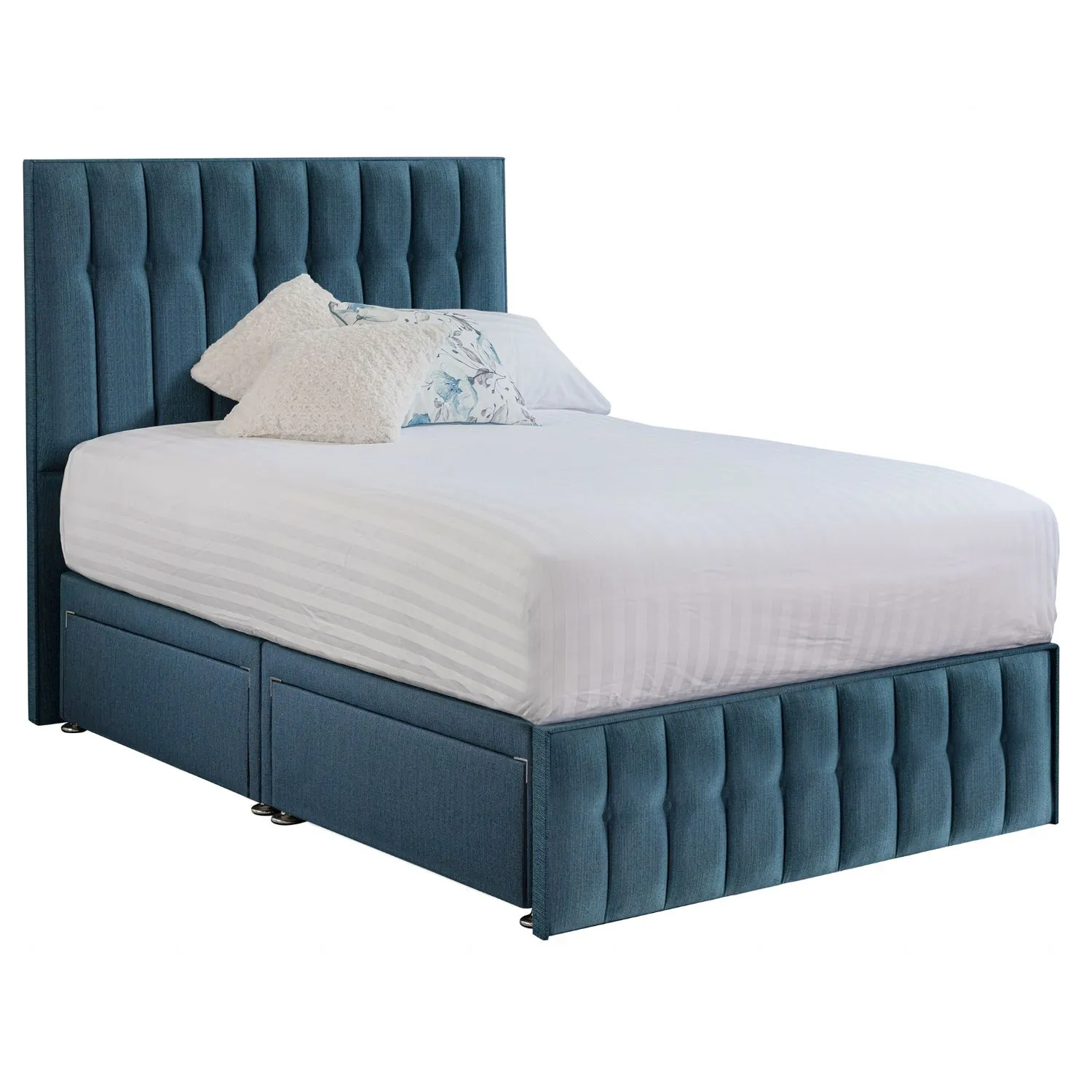 Deep Blue Rhythm Small Double Bed Frame