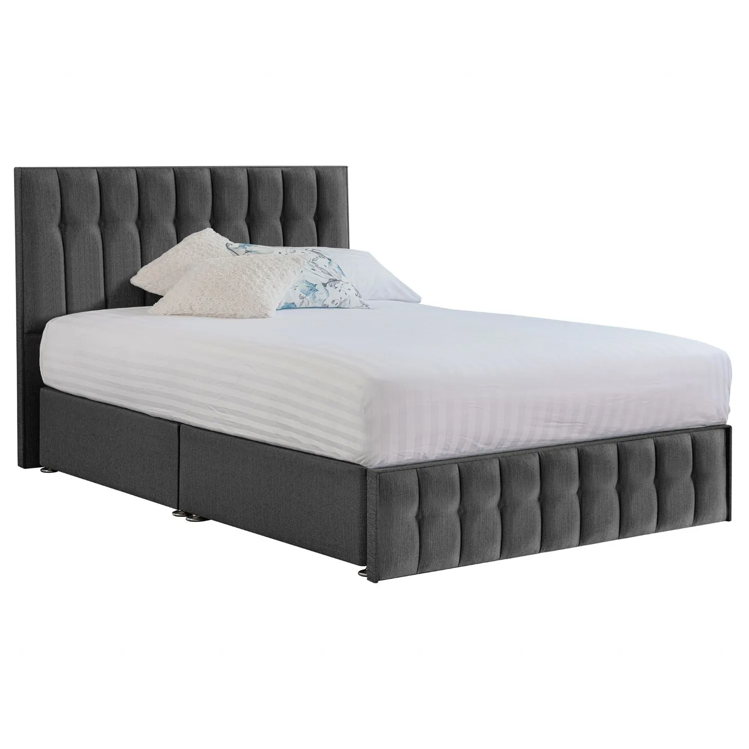 Grey Rhythm Super King Size Bed Frame