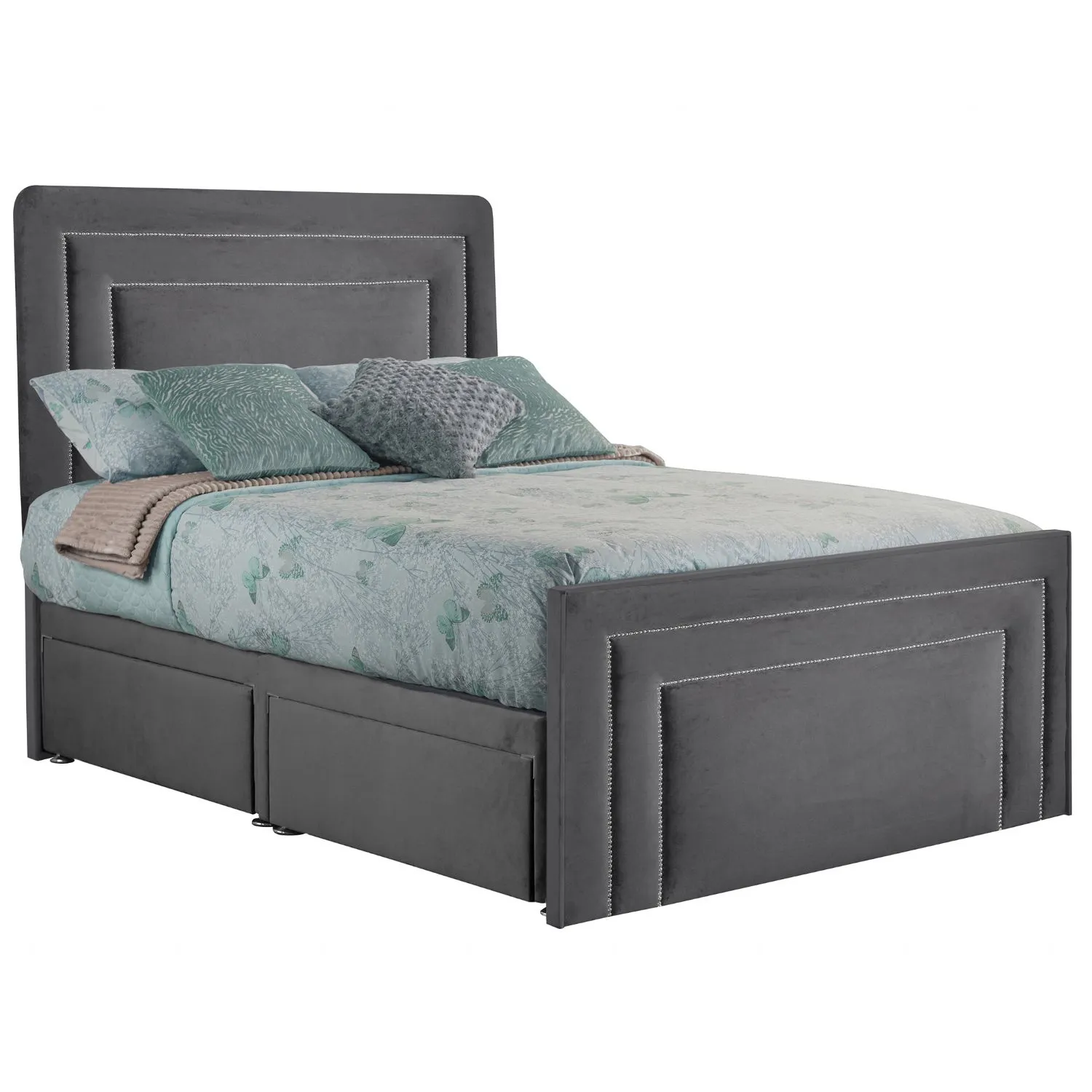 Granite Style Brogan Small Double Fabric Bed