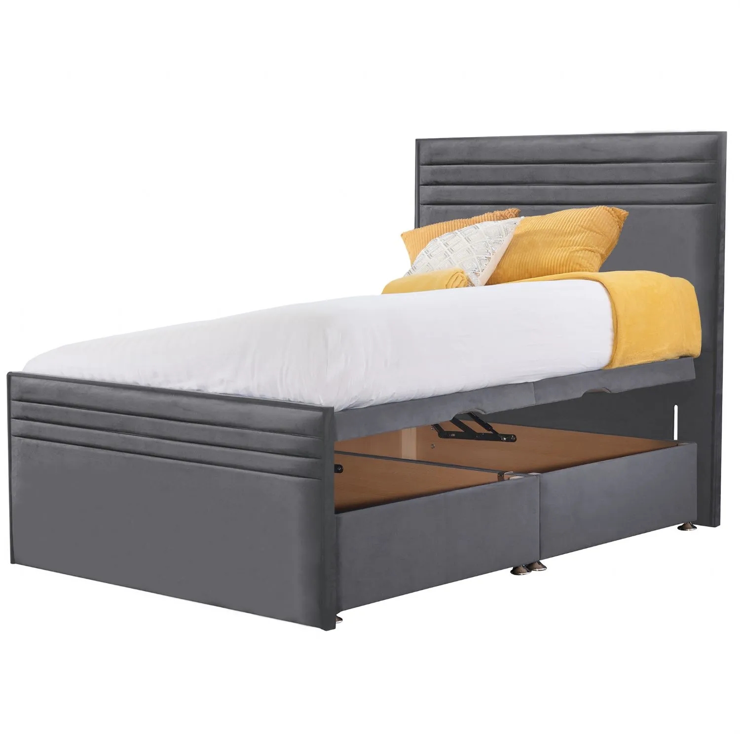 Granite Style Chic Hybrid Small Double Fabric Bed