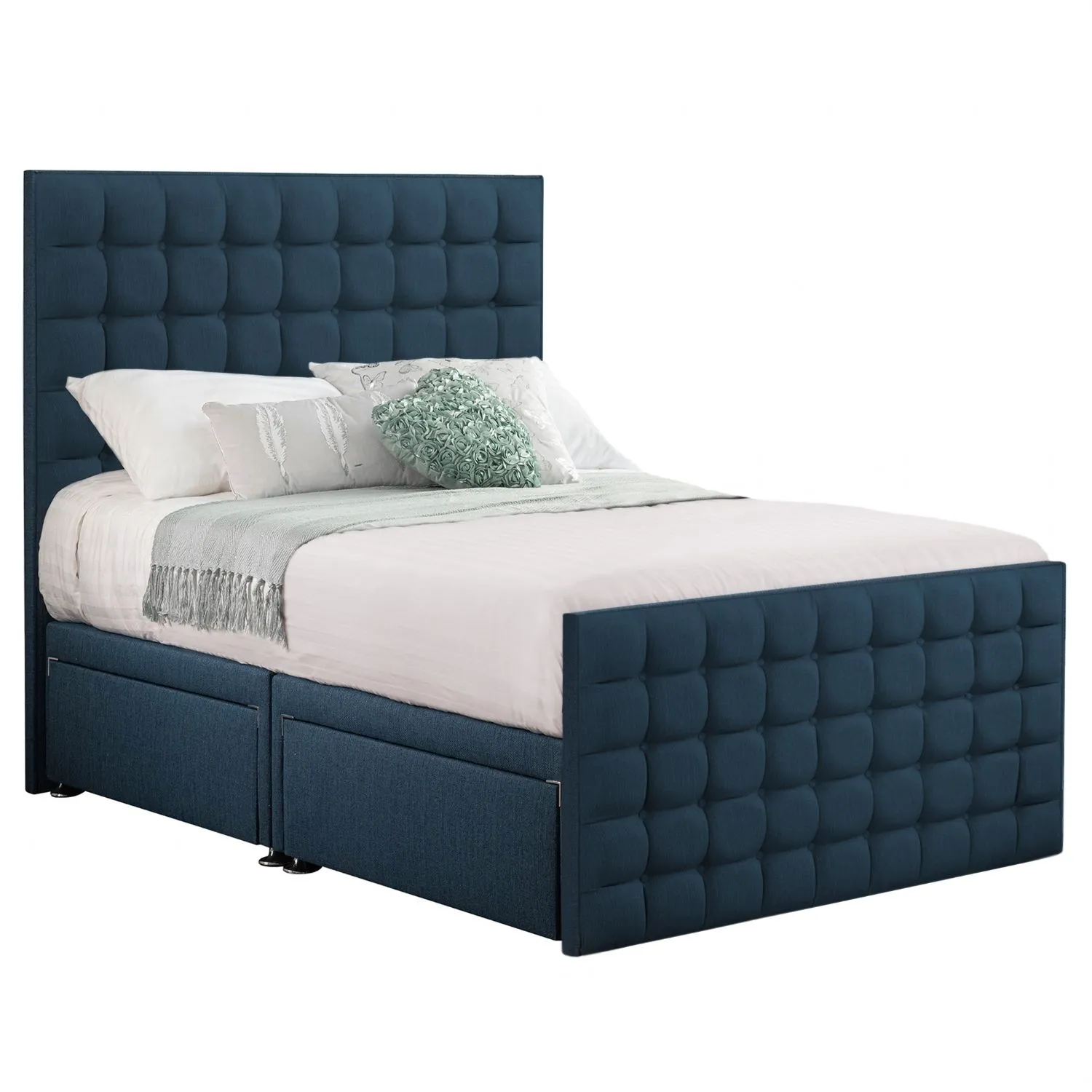 Deep Blue Style Classic Bed Frame