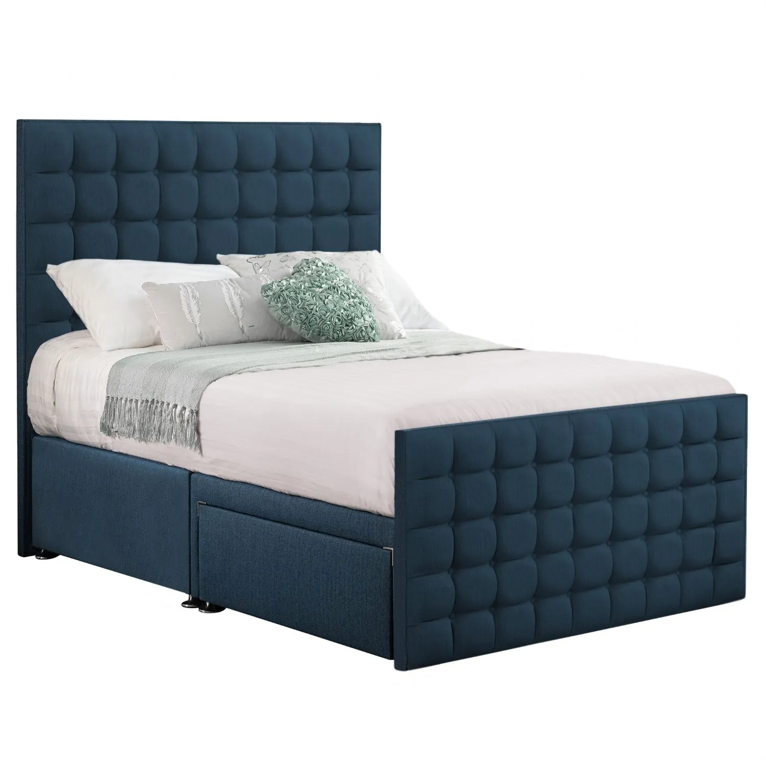 Deep Blue Style Classic Bed Frame