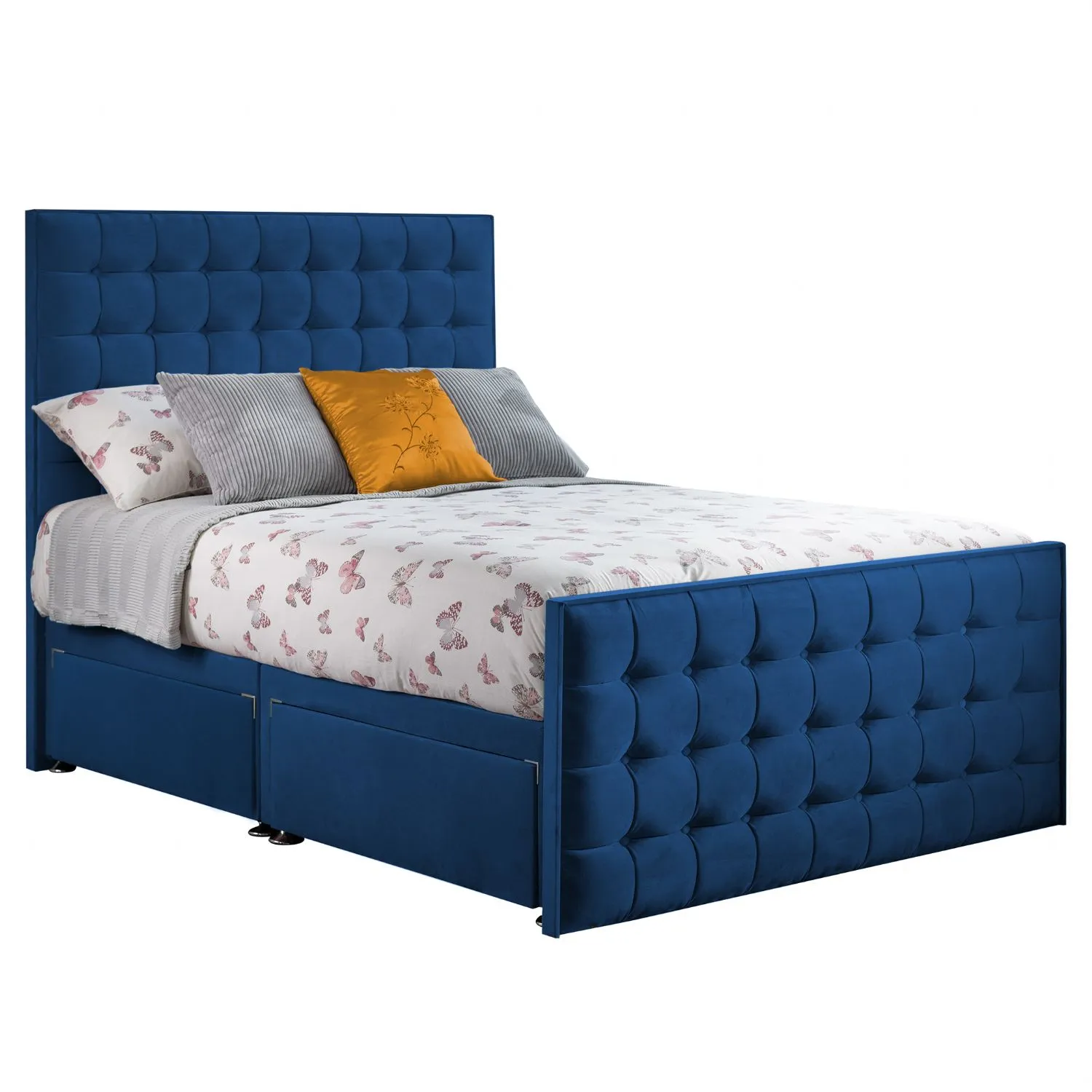 Royal Blue Style Classic Bed Frame