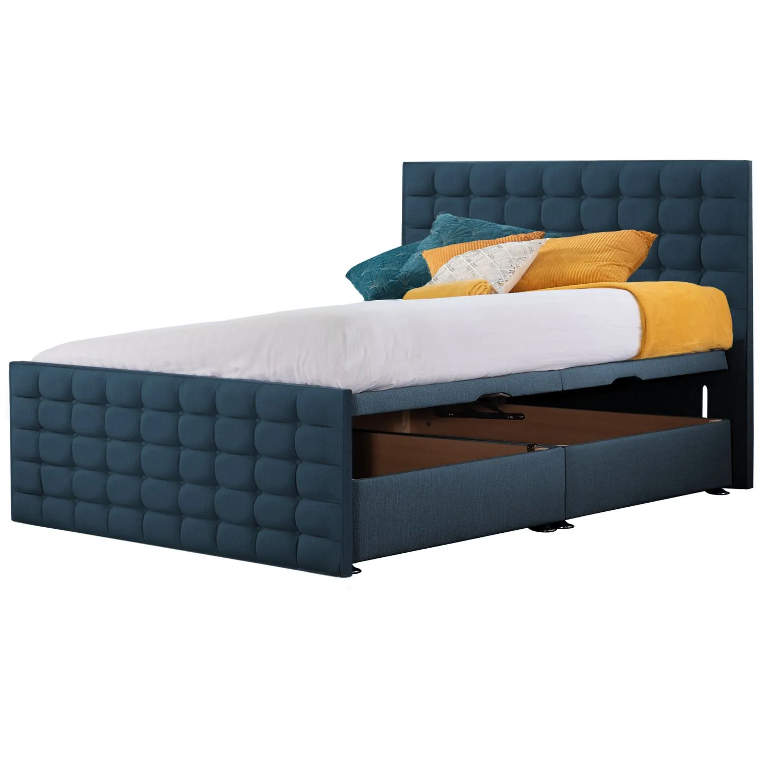 Deep Blue Style Classic Bed Frame