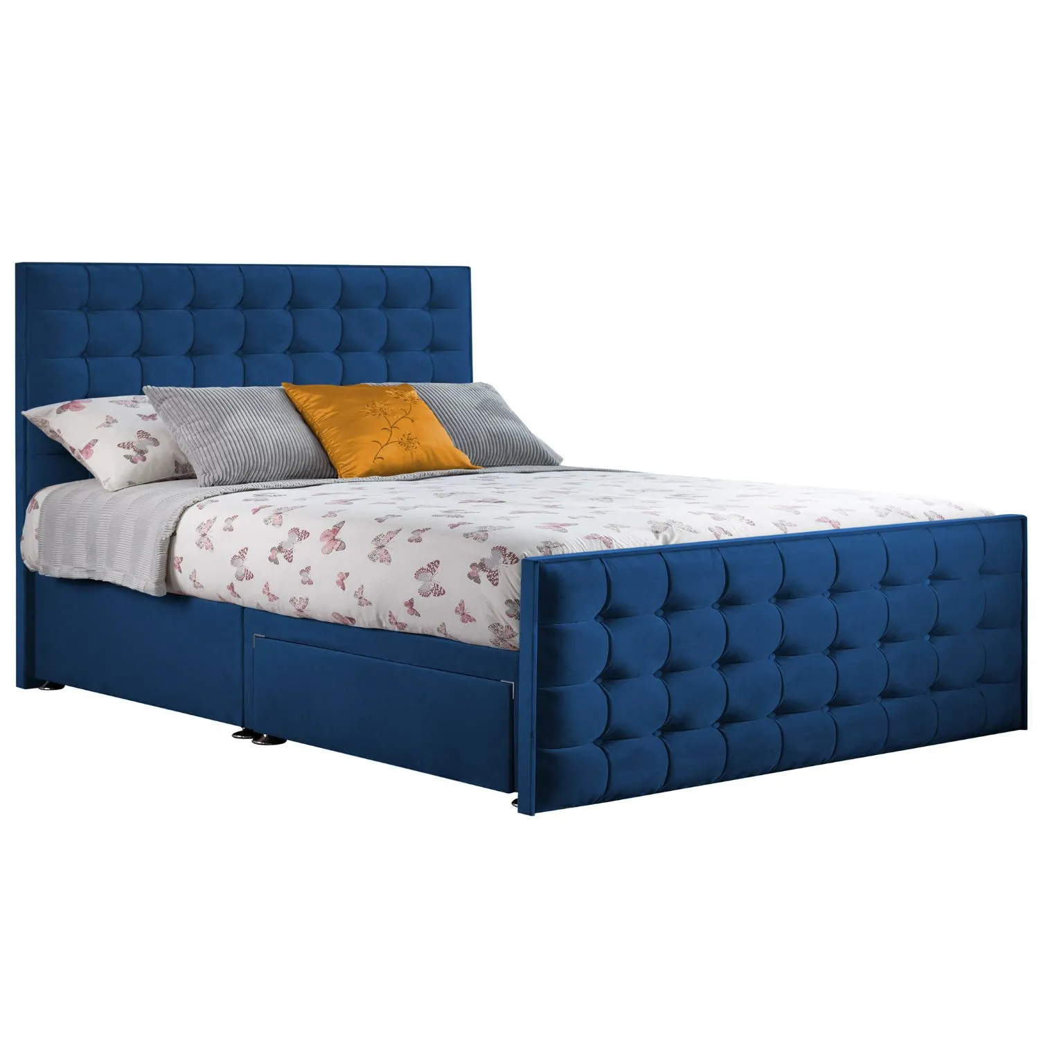 Royal Blue Style Classic Bed Frame