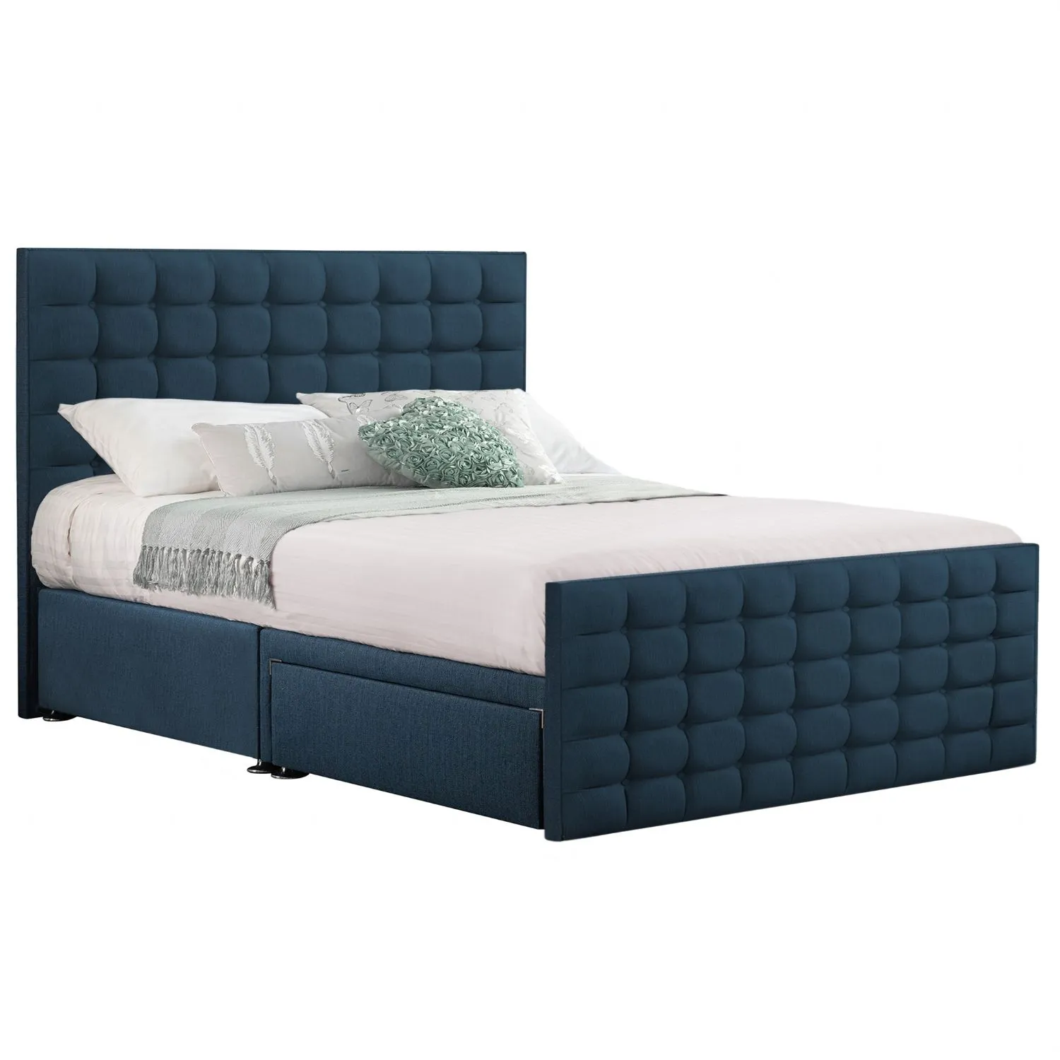 Deep Blue Style Classic Bed Frame