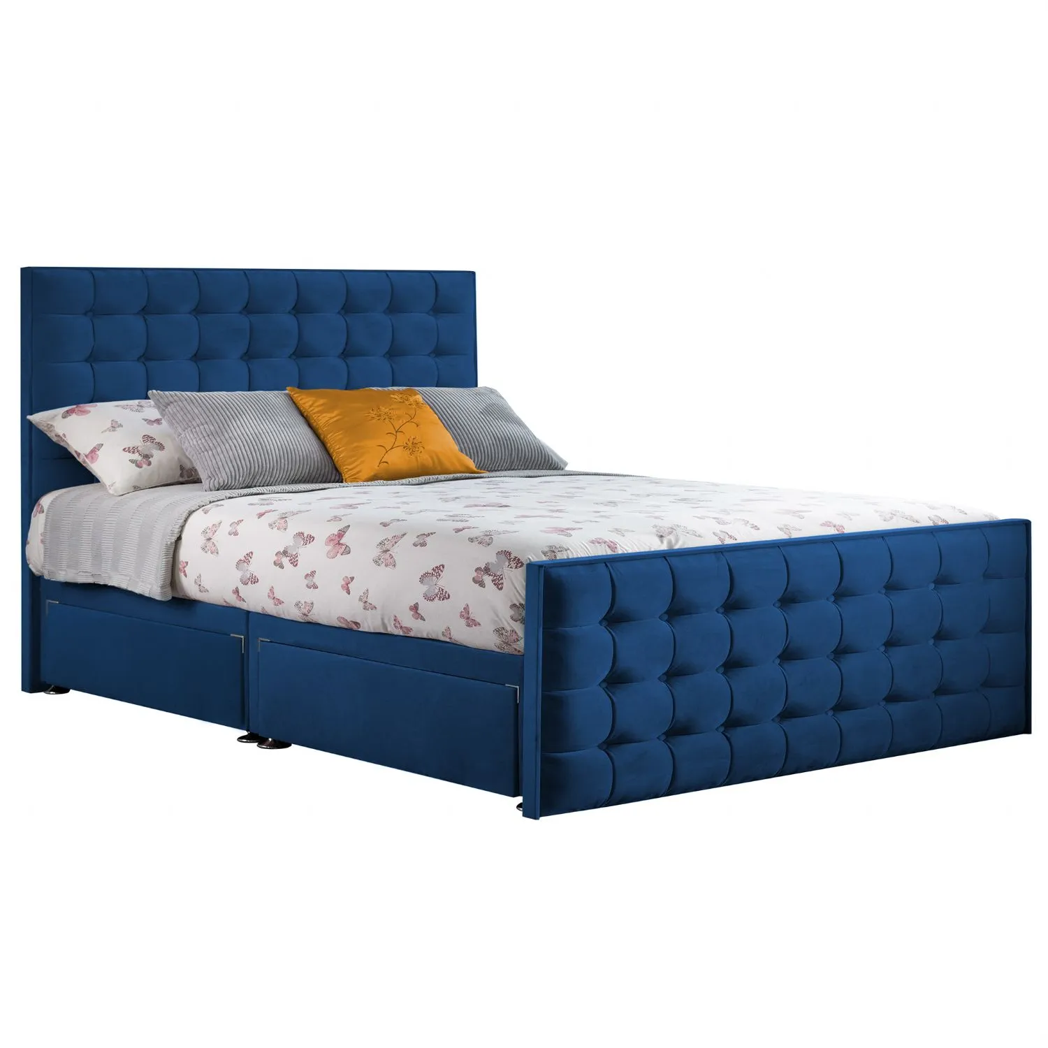 Royal Blue Style Classic Bed Frame