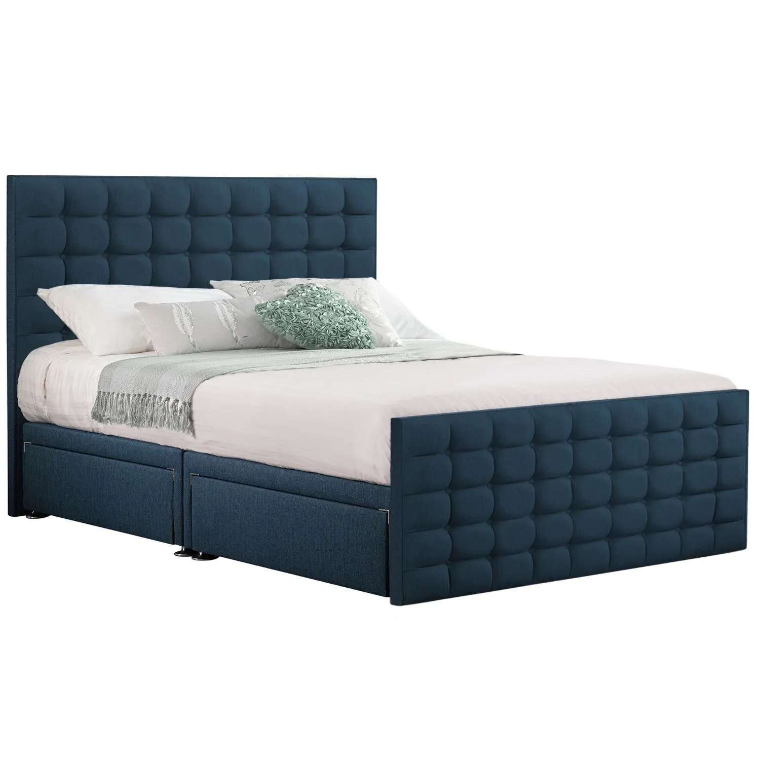 Deep Blue Style Classic Bed Frame