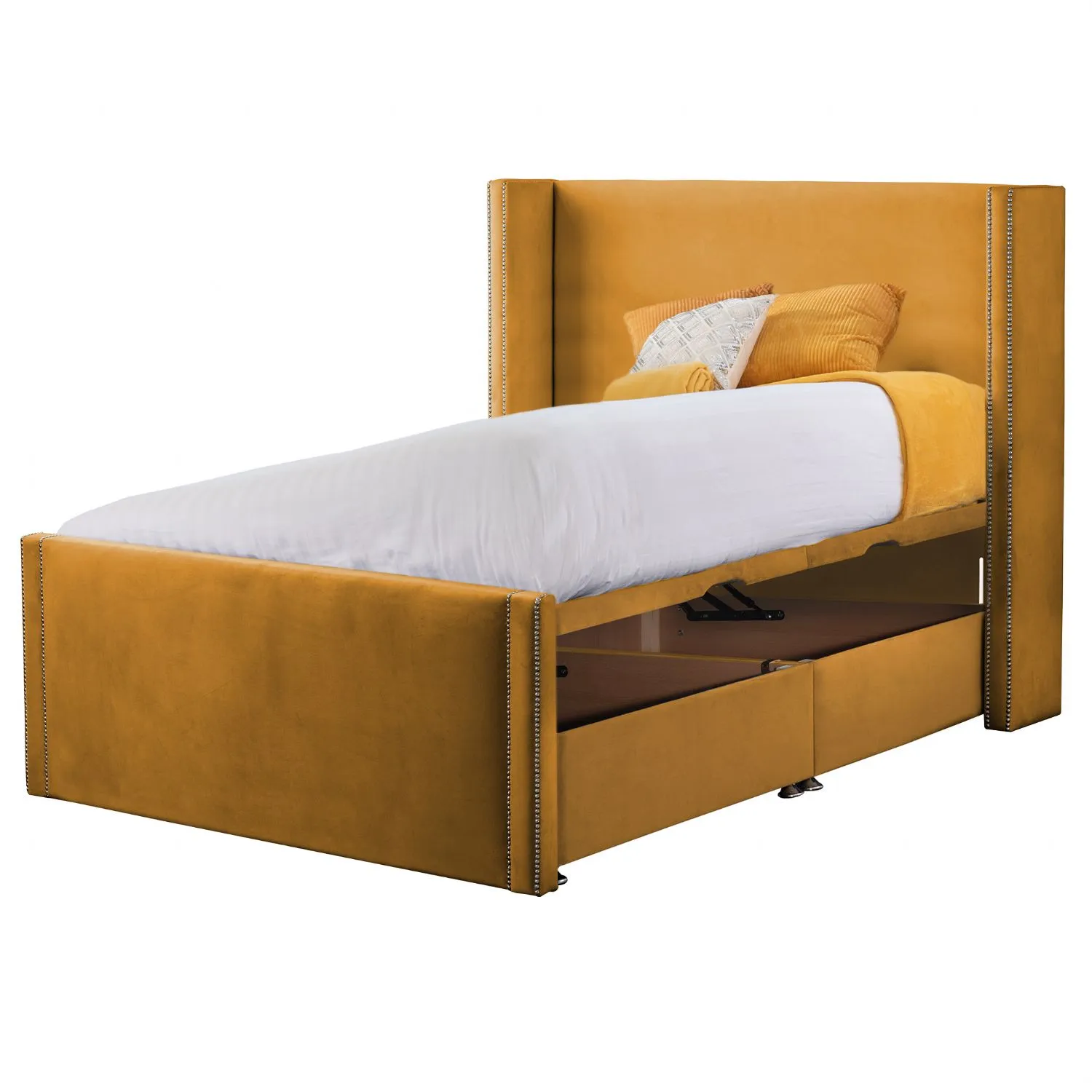 Mustard Tallis Double Bed Frame