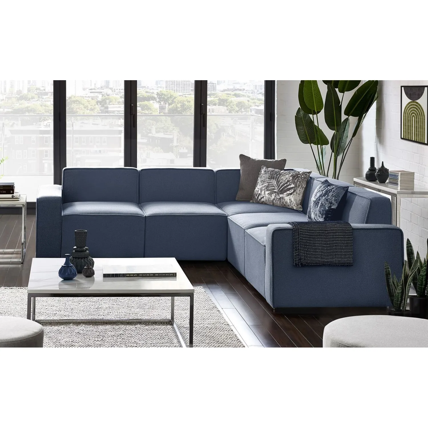 Lago Combination Sofa Corner Unit Blue