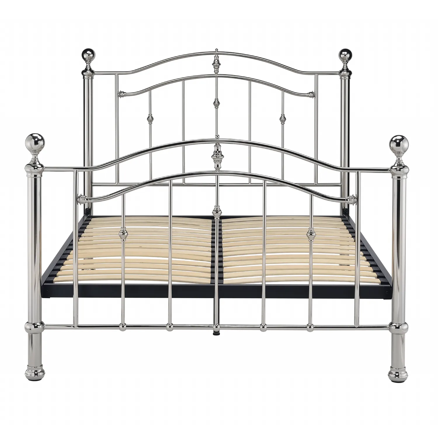 Chrome Classic 4ft 6 High End Metal Bed