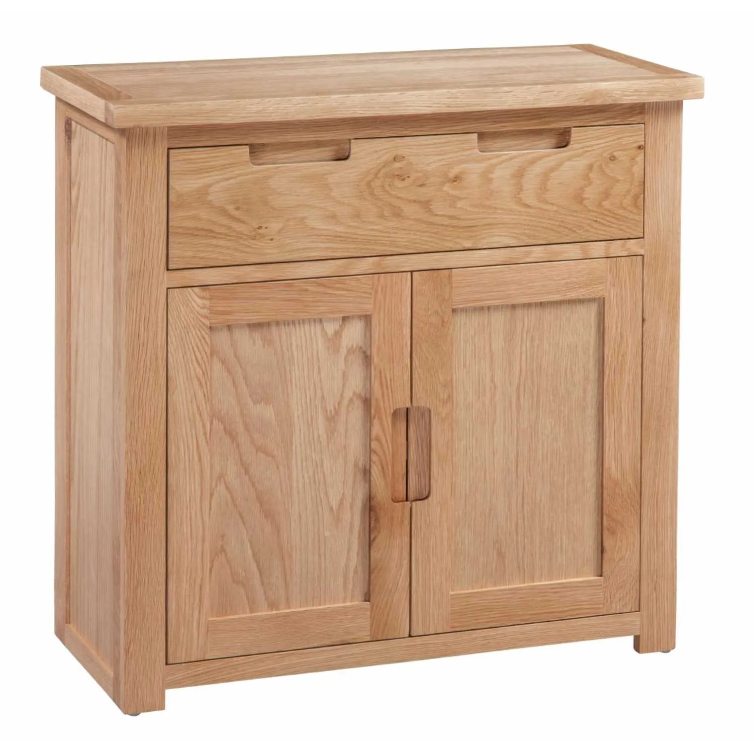 Oak Small Occasional Cupboard Sideboard Buffet 2 Doors 2 Drawers Moderna Collection