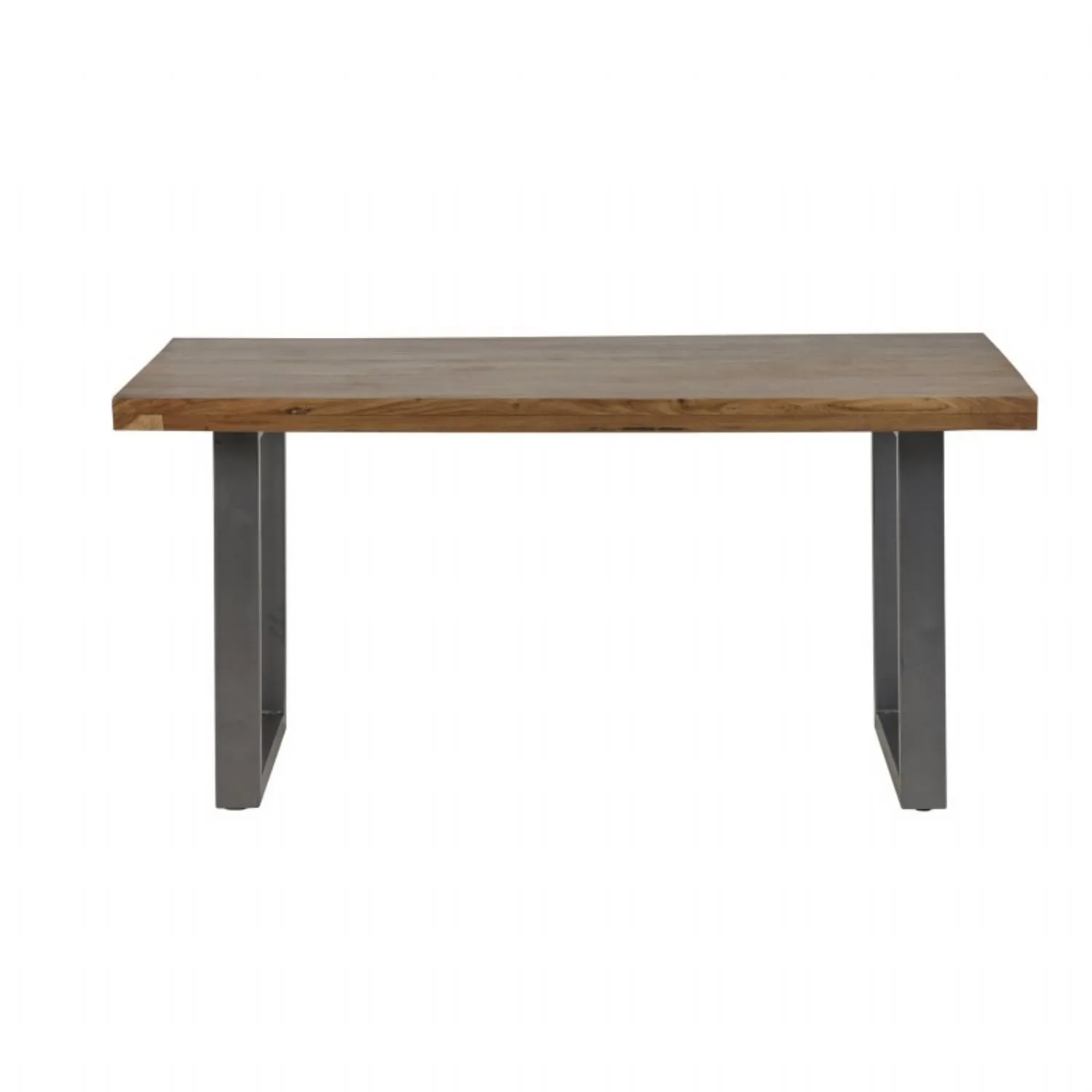 Industrial Solid Wood and Reclaimed Metal 160cm Dining Table