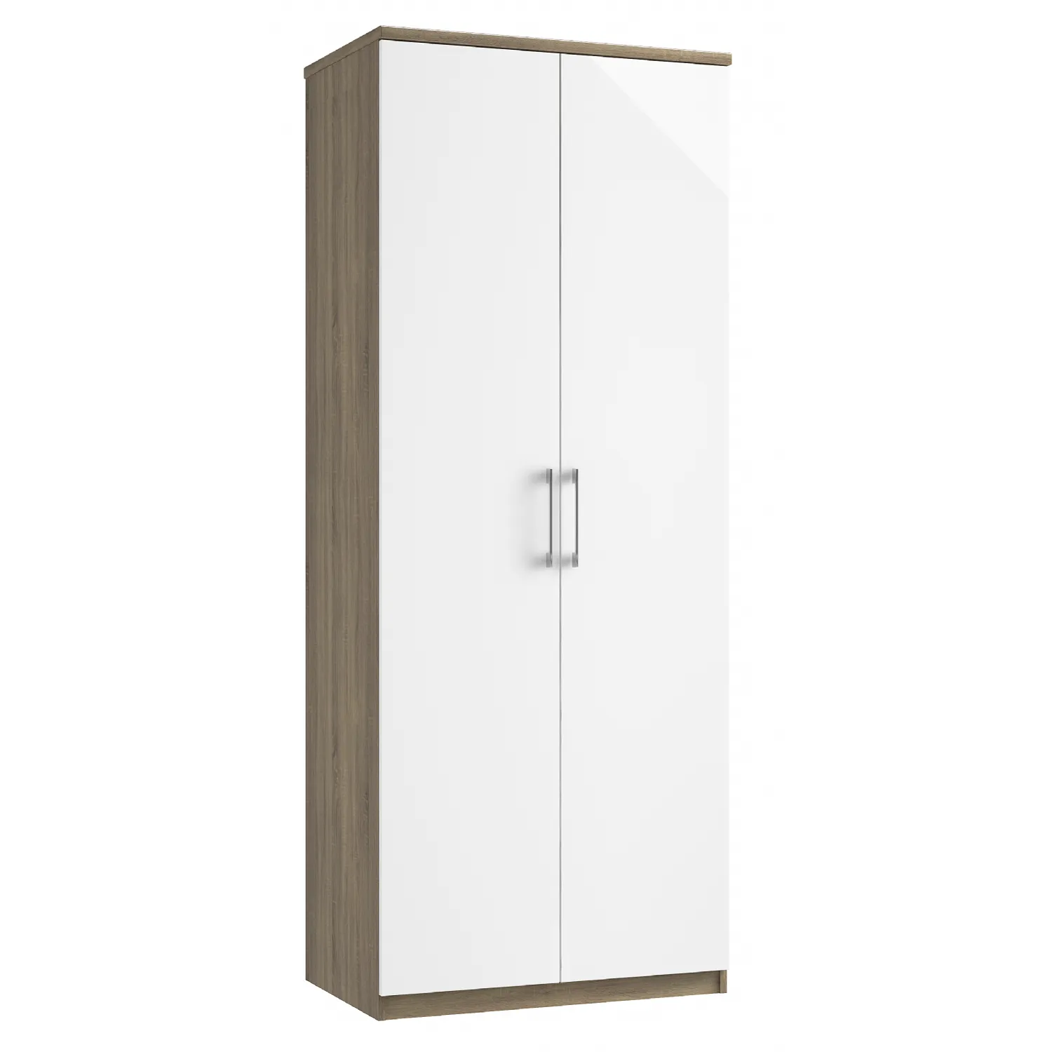 2 Door Assembled Wardrobe with Colour Option 195cm Tall