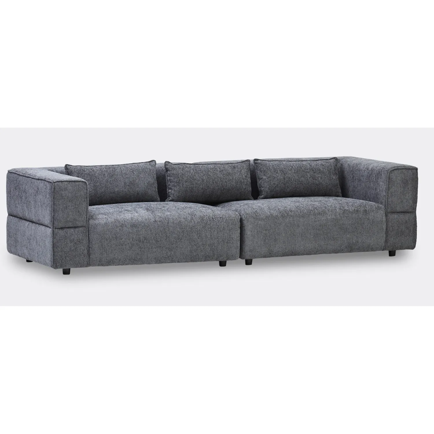 4 Seat Sofa in Mikah Ashen Grey Fabric