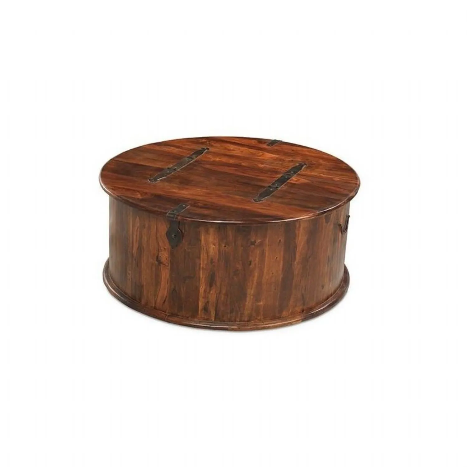 Indian Sheesham Round Coffee Trunk