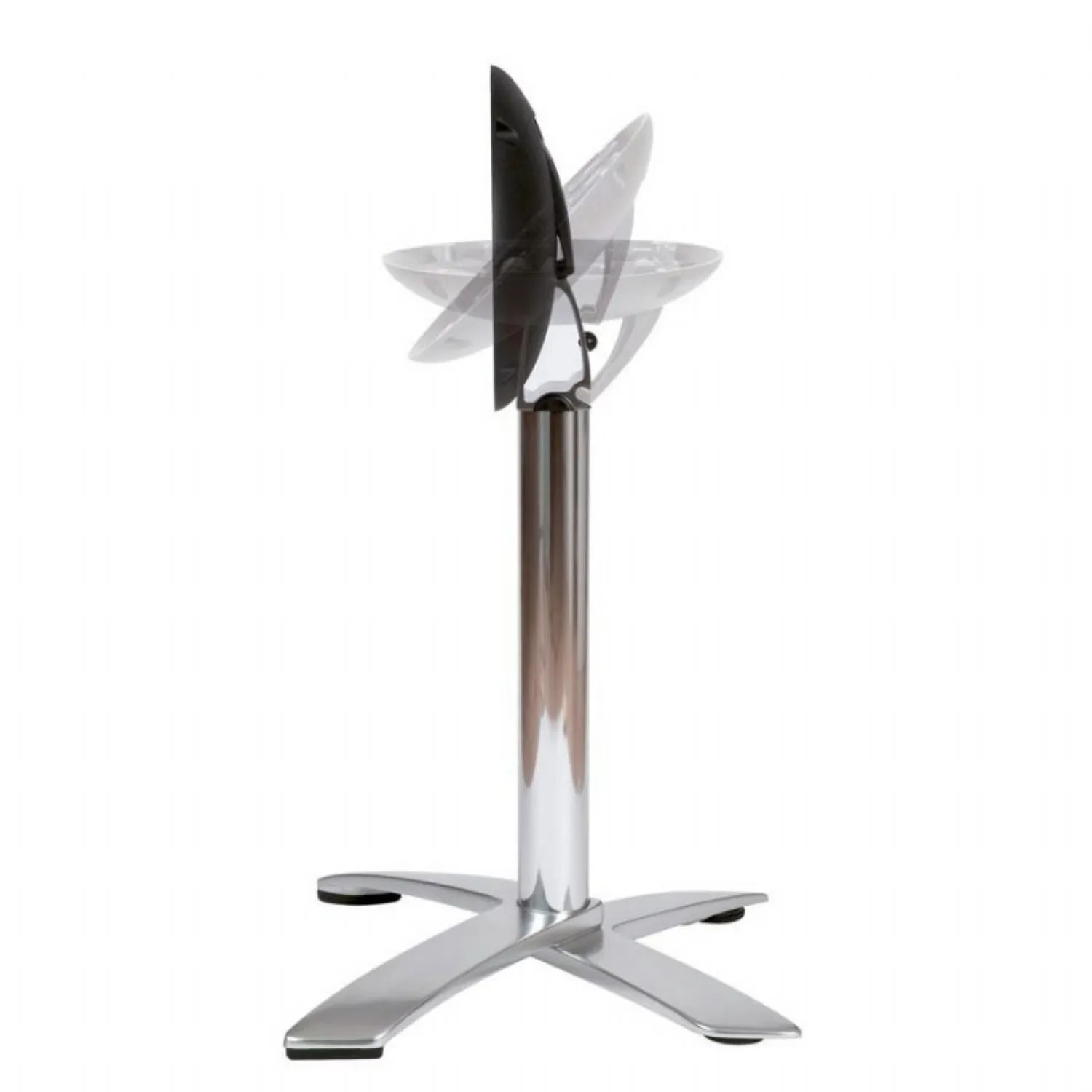 Dualguard Aluminium Flip Top Deluxe Single Bar Table Base