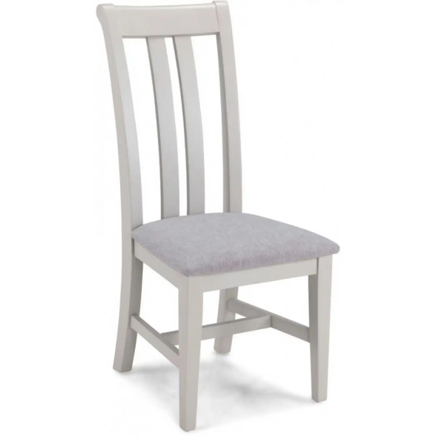 Newbury Oak And Grey Painted Upholstered Pair of Dining Chairs