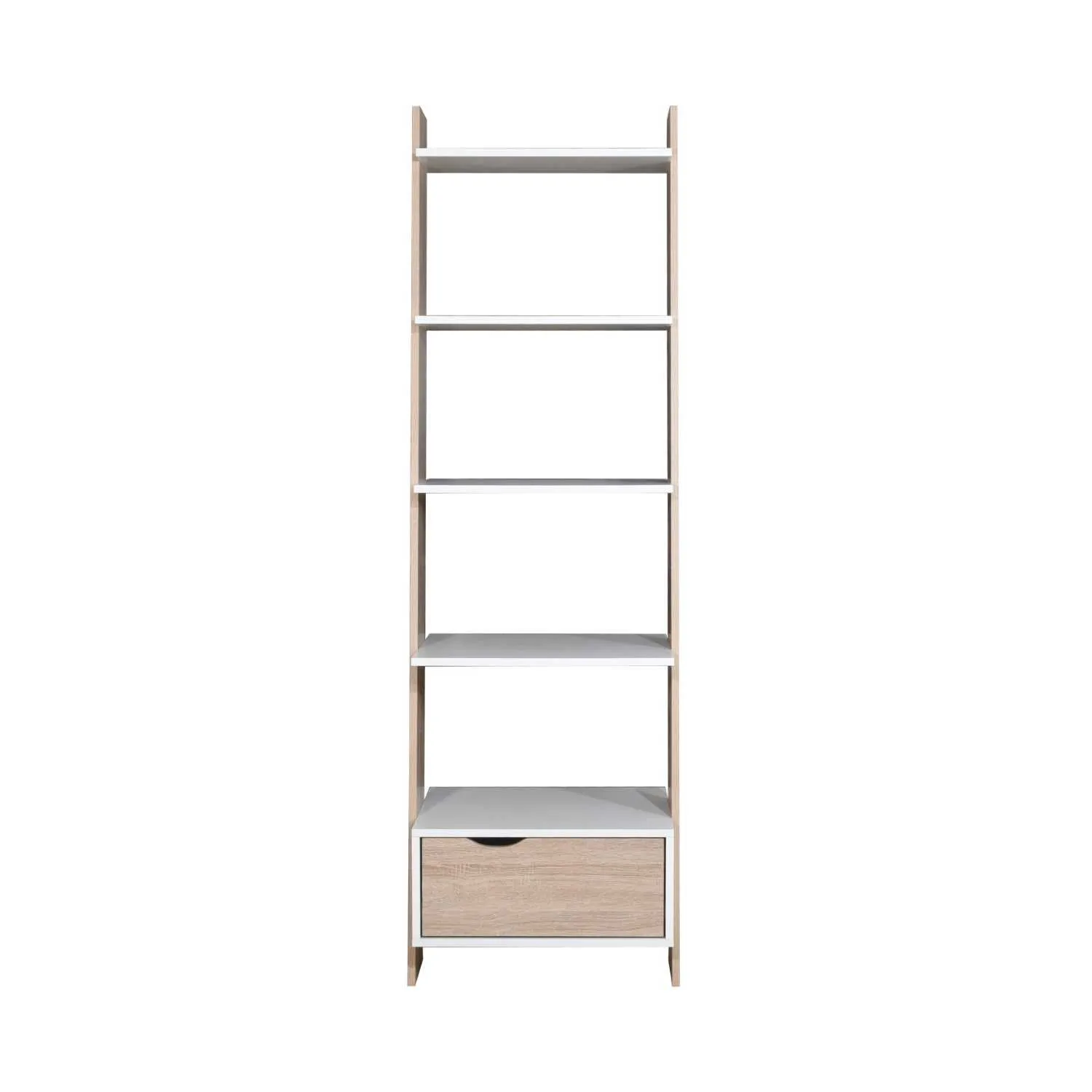Ladder Bookcase With Drawer