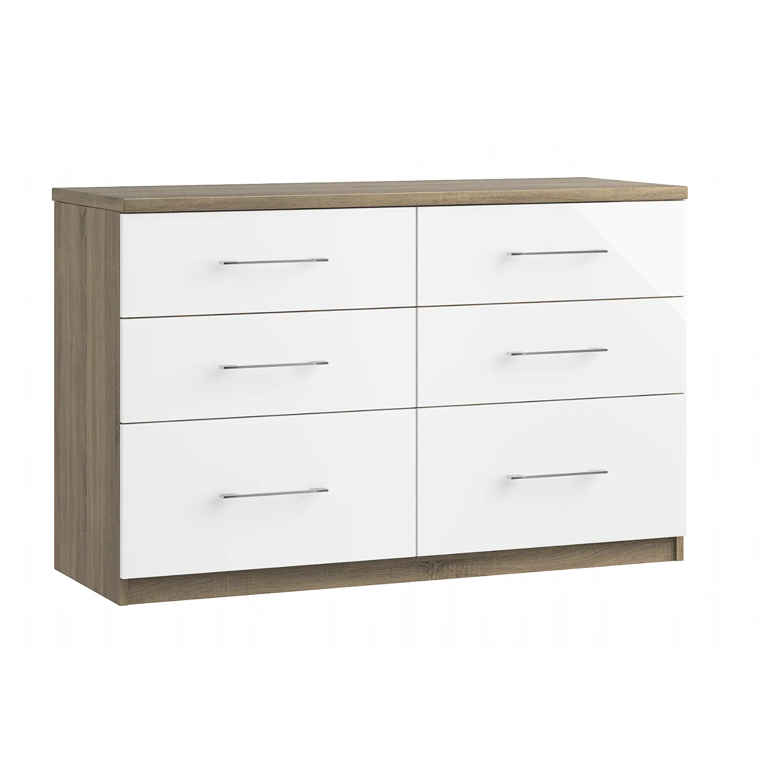 6 Drawer Twin Chest of Drawers with Colour Option