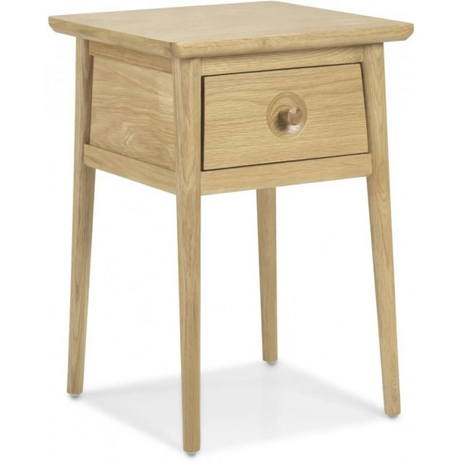 Natural Oak Lamp Table With Drawer